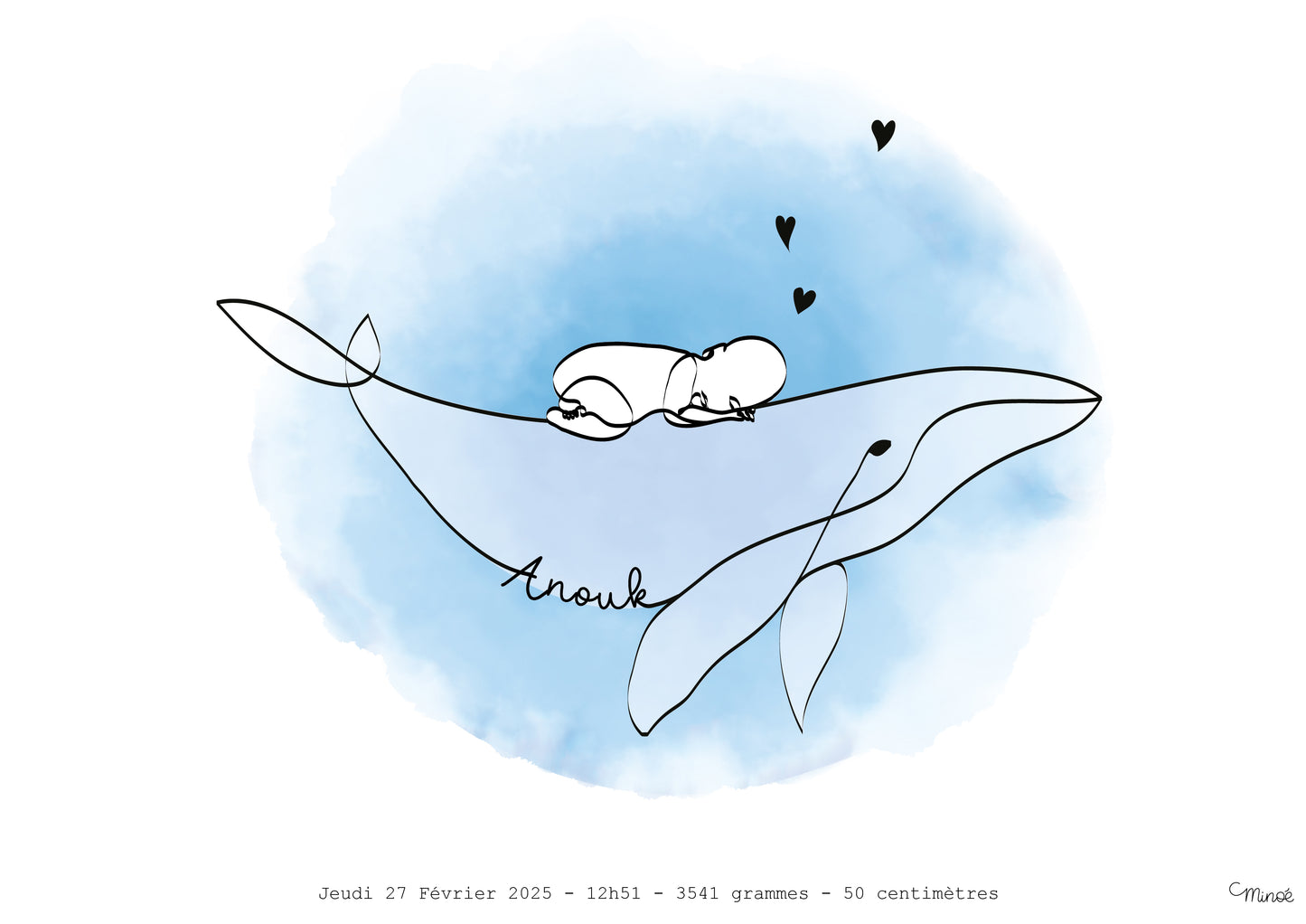 Bébé et baleine