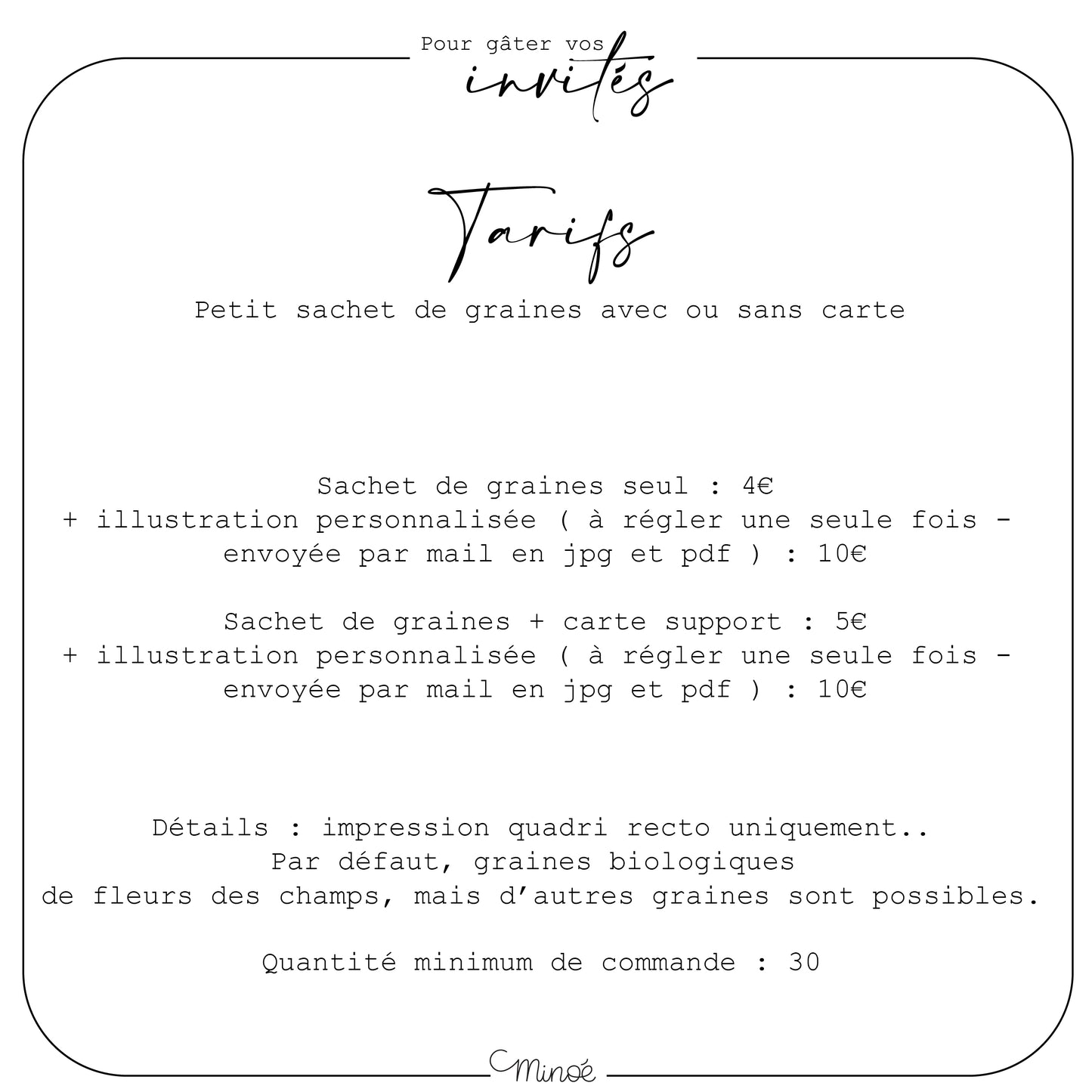 Pour gâter vos invités : des petites graines à semer