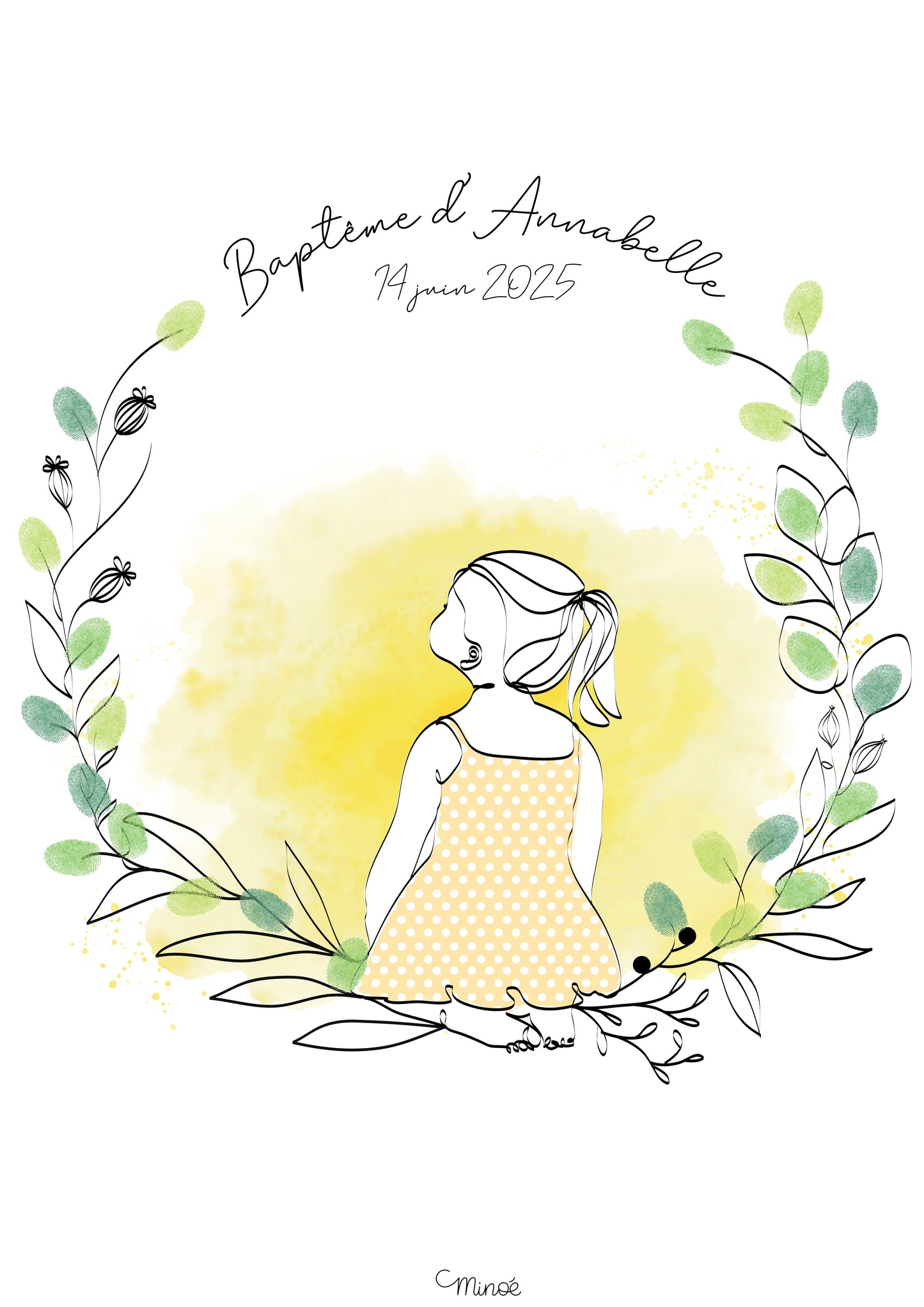 Support d'empreintes - couronne et enfant
