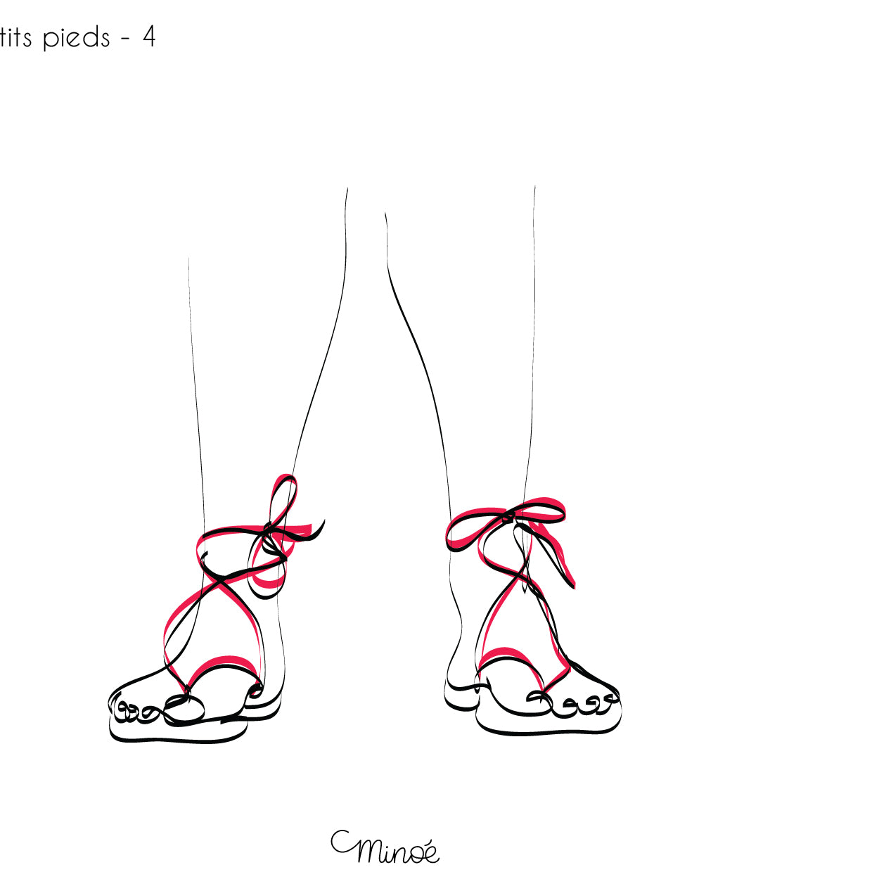 Chouette maman et petits pieds : illustration et bagagerie