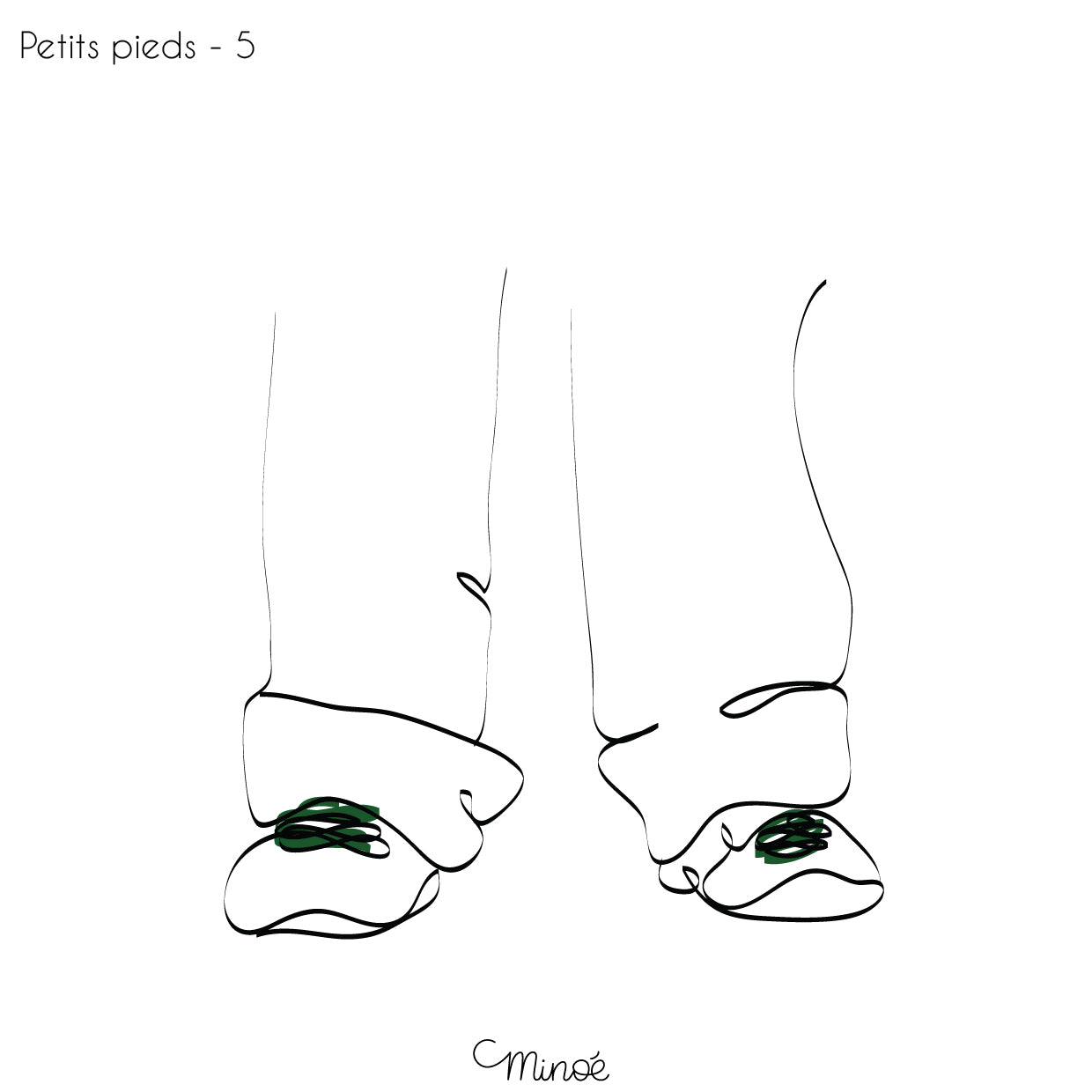 Chouette maman et petits pieds : illustration et bagagerie