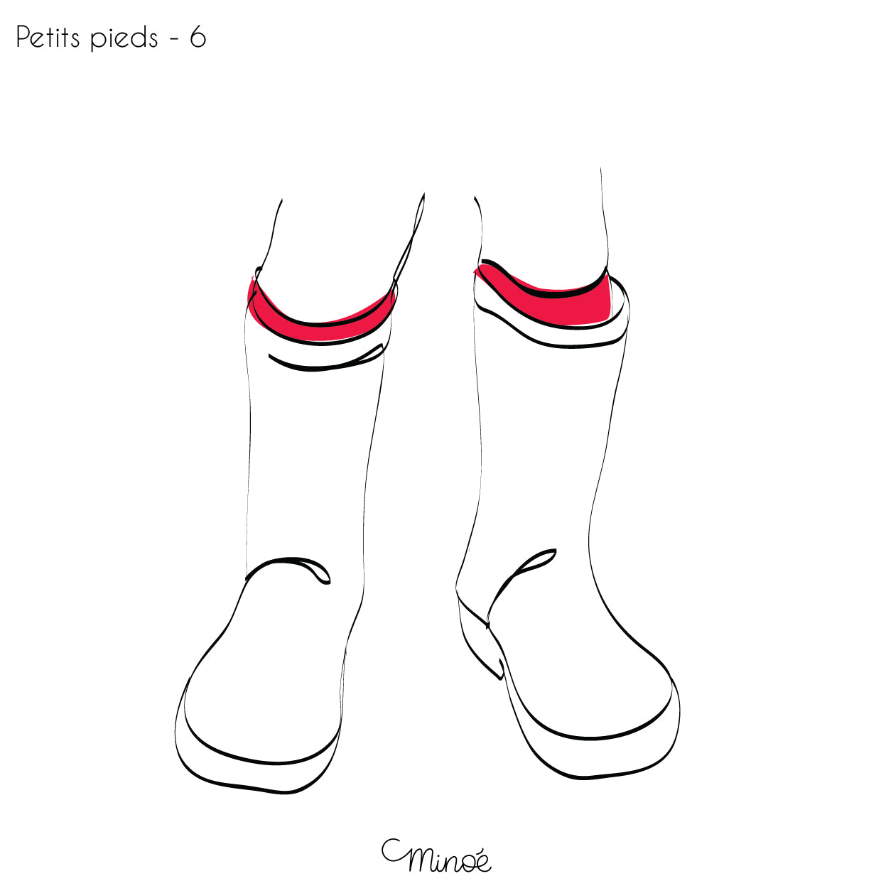 Chouette maman et petits pieds : illustration et bagagerie