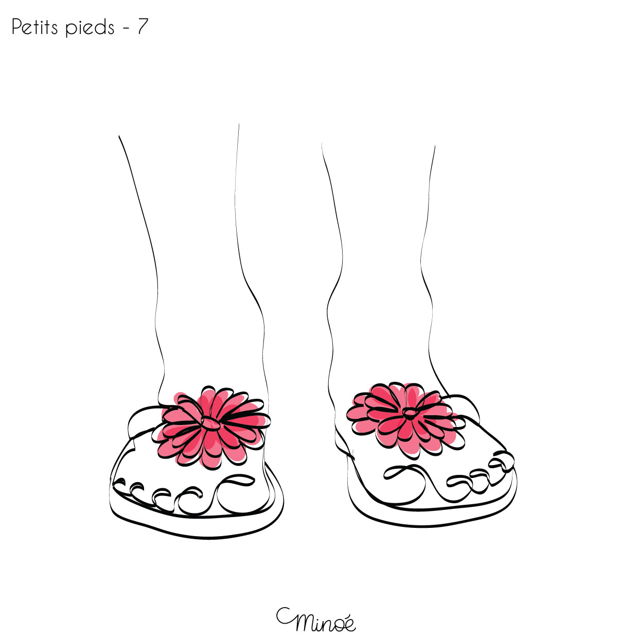 Chouette maman et petits pieds : illustration et bagagerie