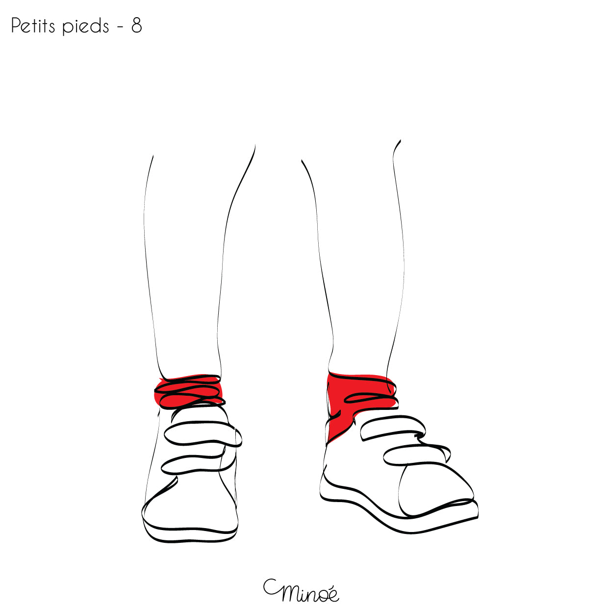 Chouette maman et petits pieds : illustration et bagagerie