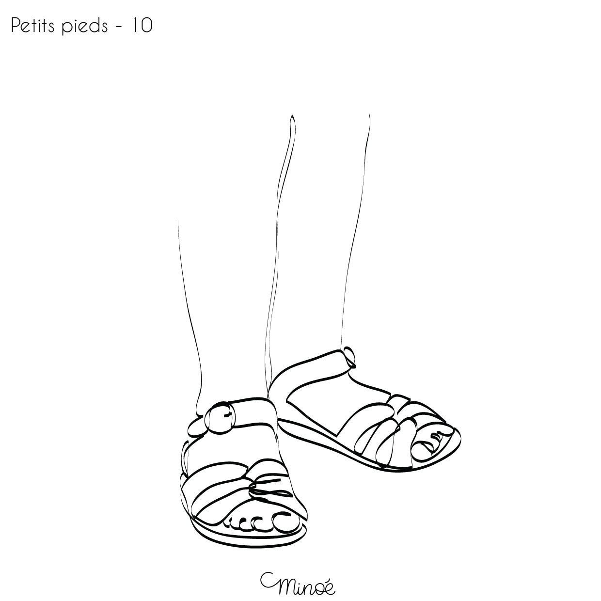 Chouette maman et petits pieds : illustration et bagagerie