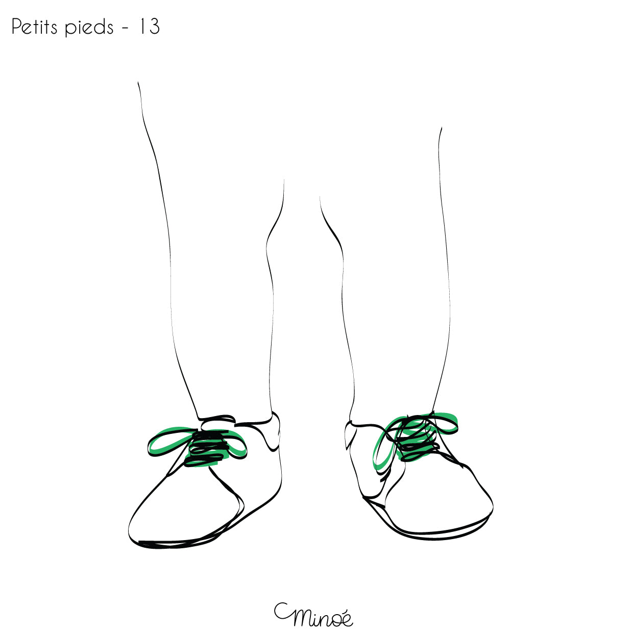 Chouette maman et petits pieds : illustration et bagagerie