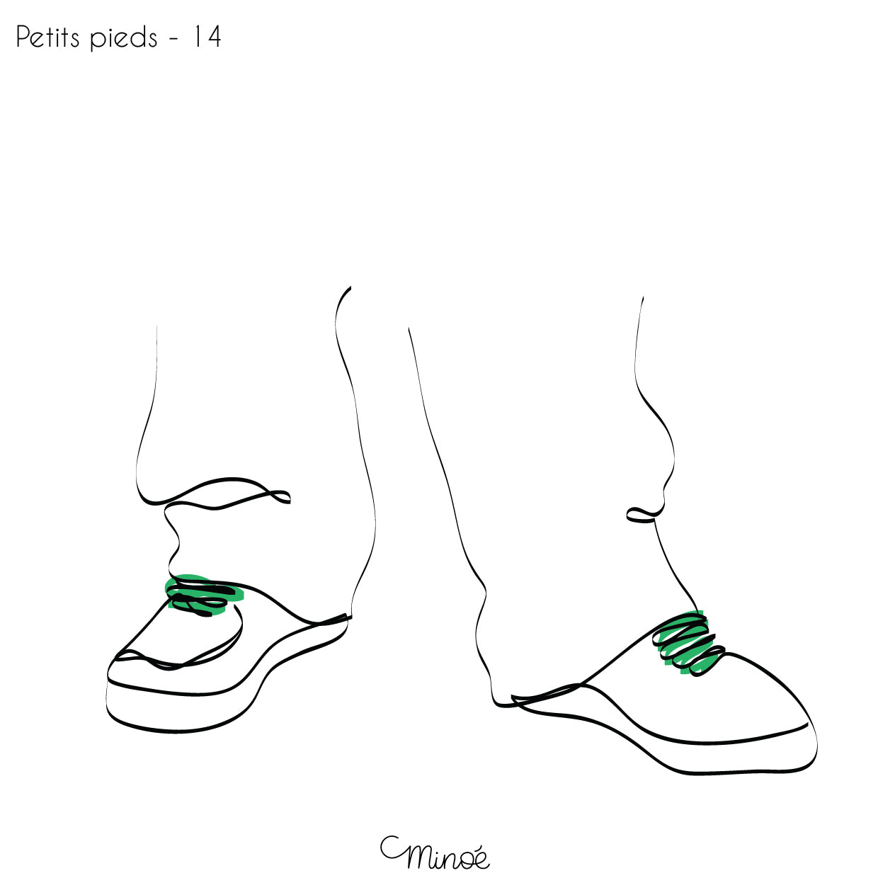 Chouette maman et petits pieds : illustration et bagagerie