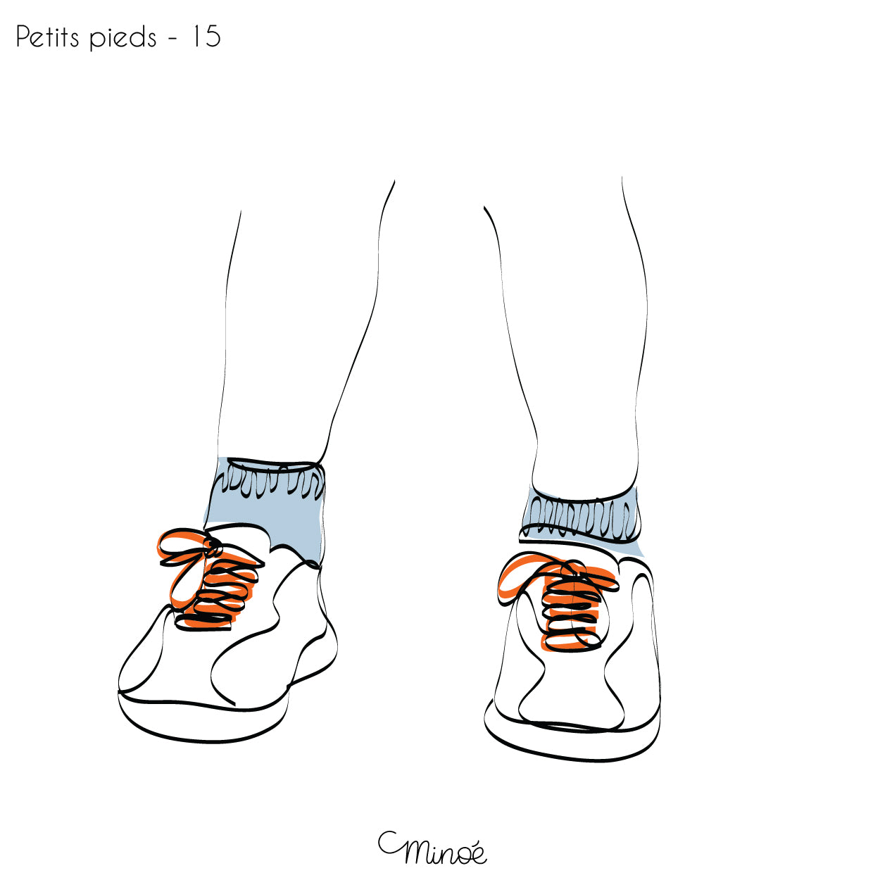 Chouette maman et petits pieds : illustration et bagagerie