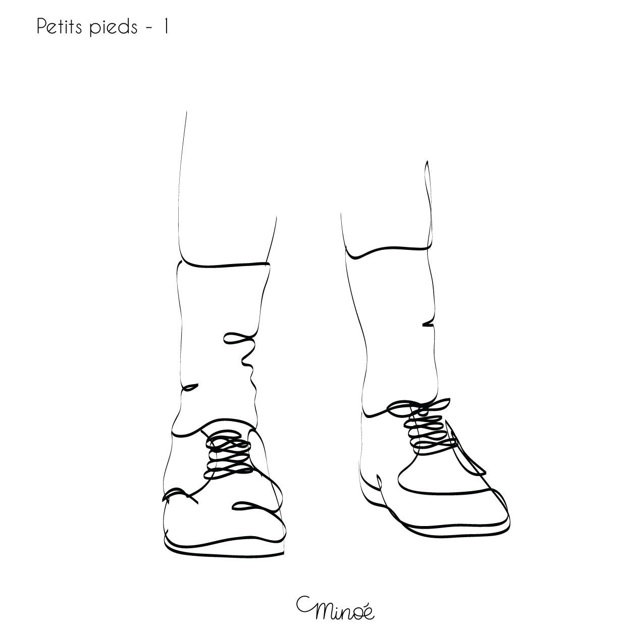 Chouette maman et petits pieds : illustration et bagagerie