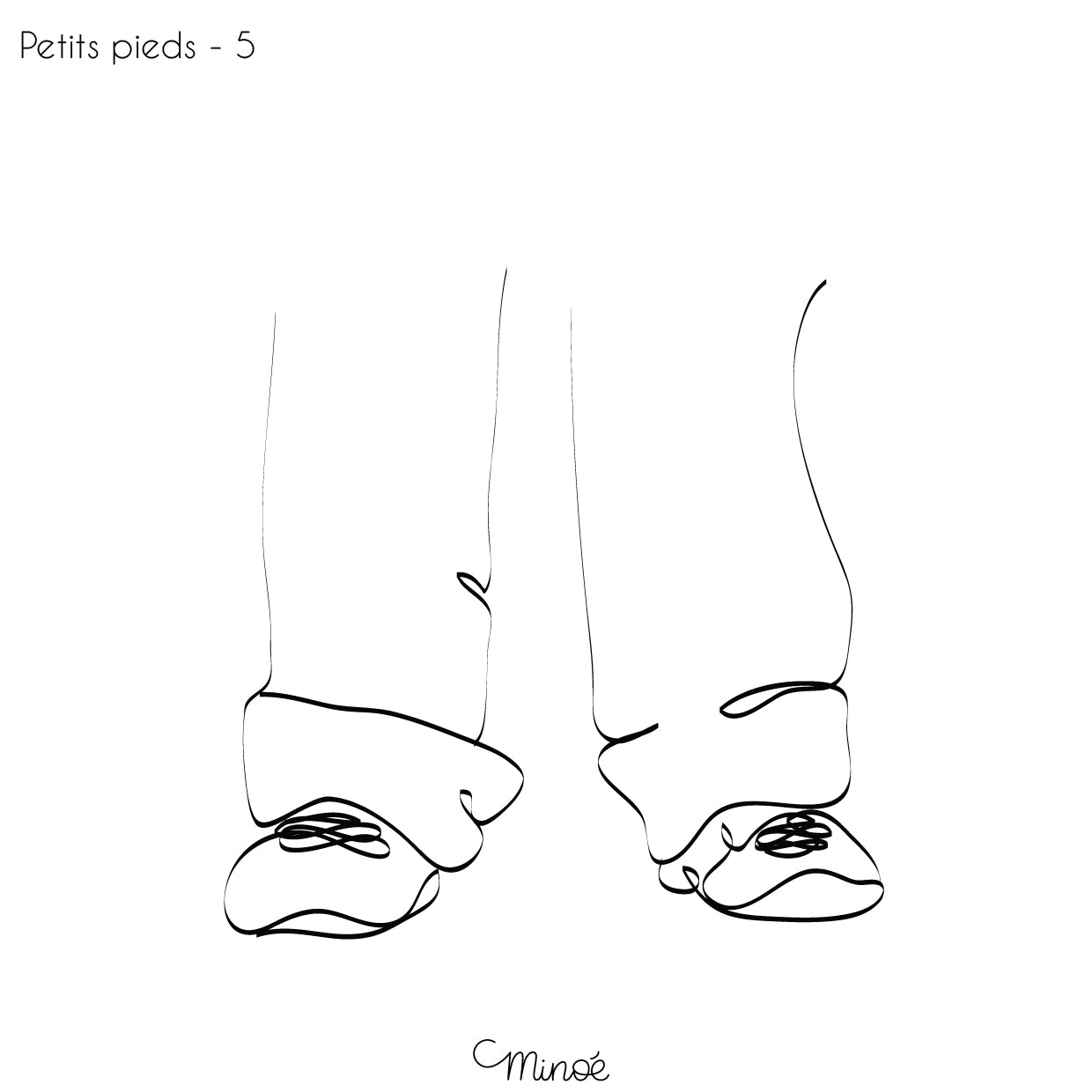 Chouette maman et petits pieds : illustration et bagagerie