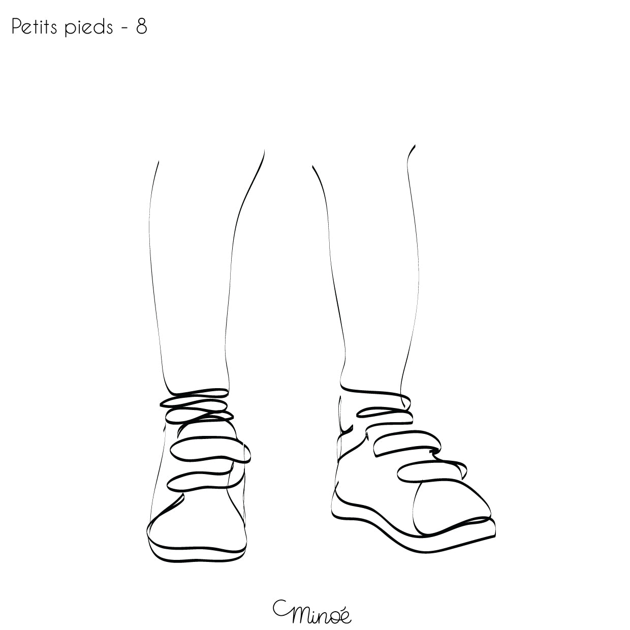 Chouette maman et petits pieds : illustration et bagagerie