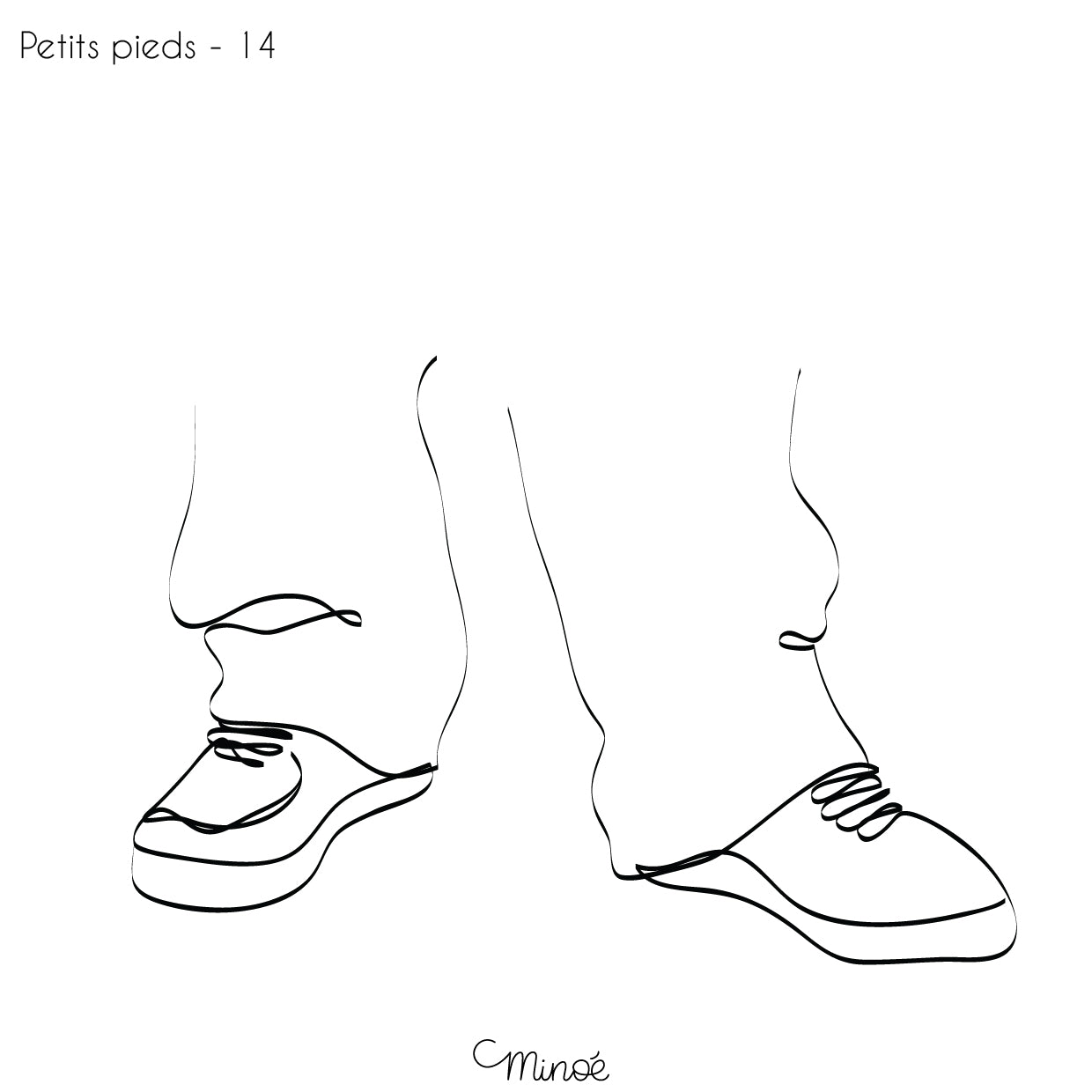 Chouette maman et petits pieds : illustration et bagagerie