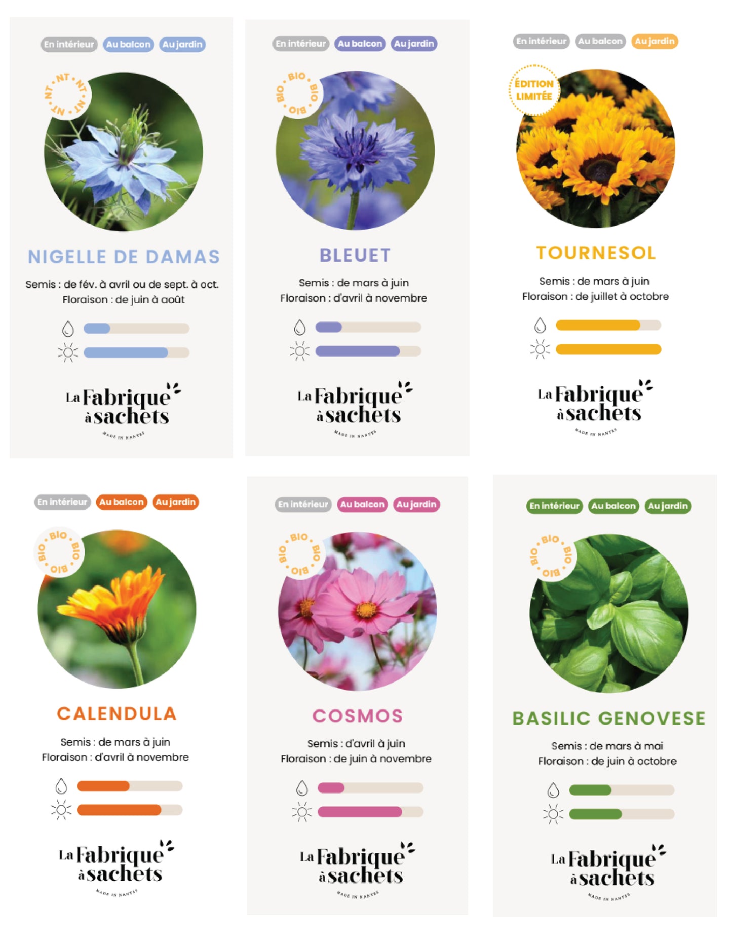 Faites fleurir la plus jolie des nouvelles : faire part sachet de graines à planter