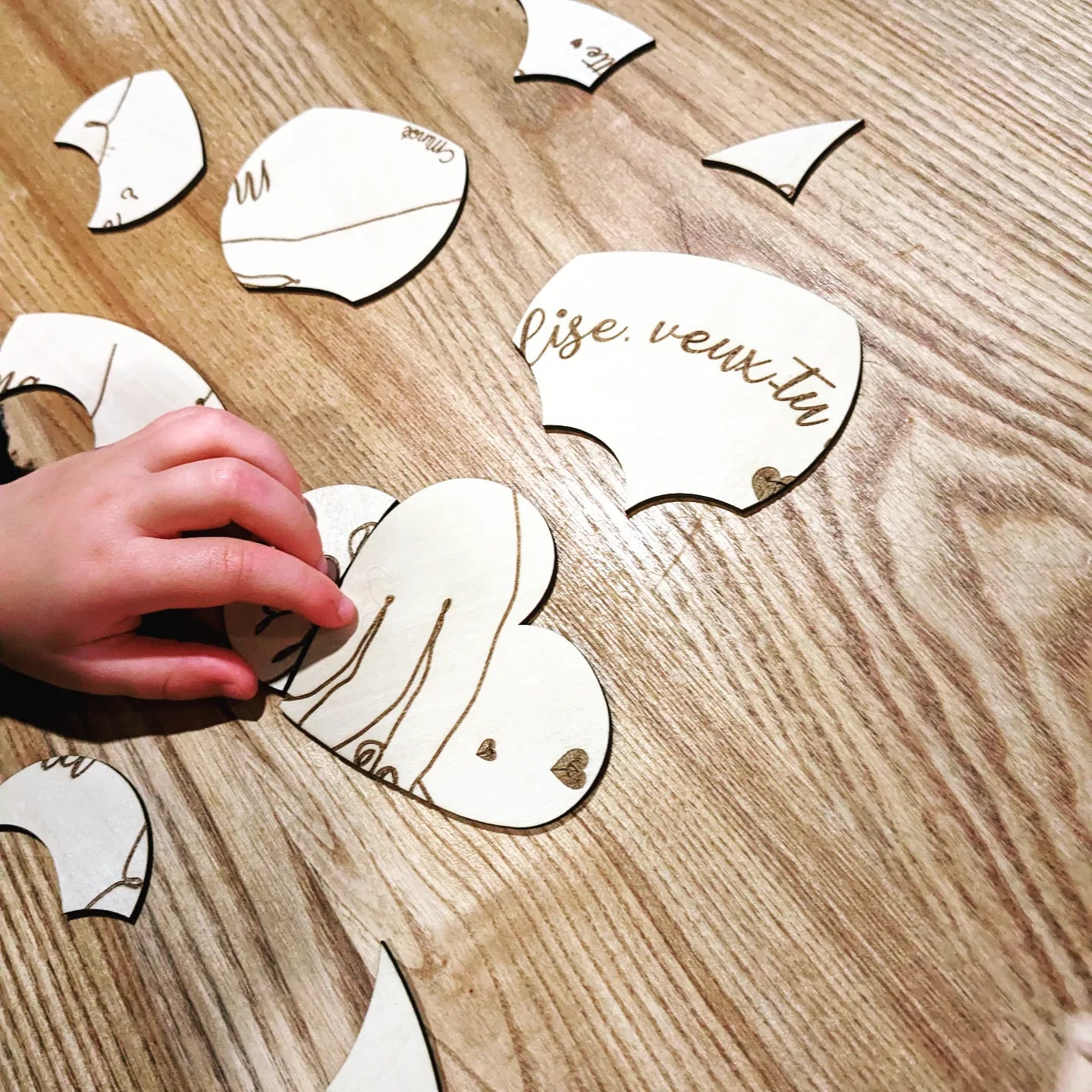 Puzzle personnalisé : veux tu être ma marraine / mon parrain