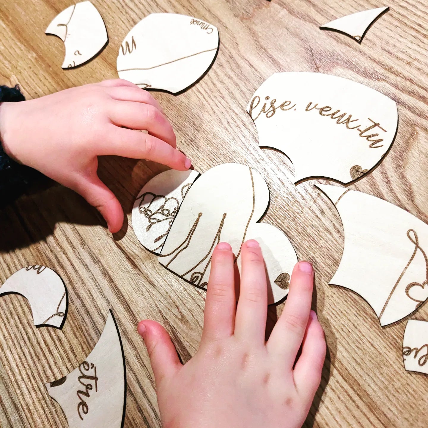 Puzzle personnalisé : veux tu être ma marraine / mon parrain