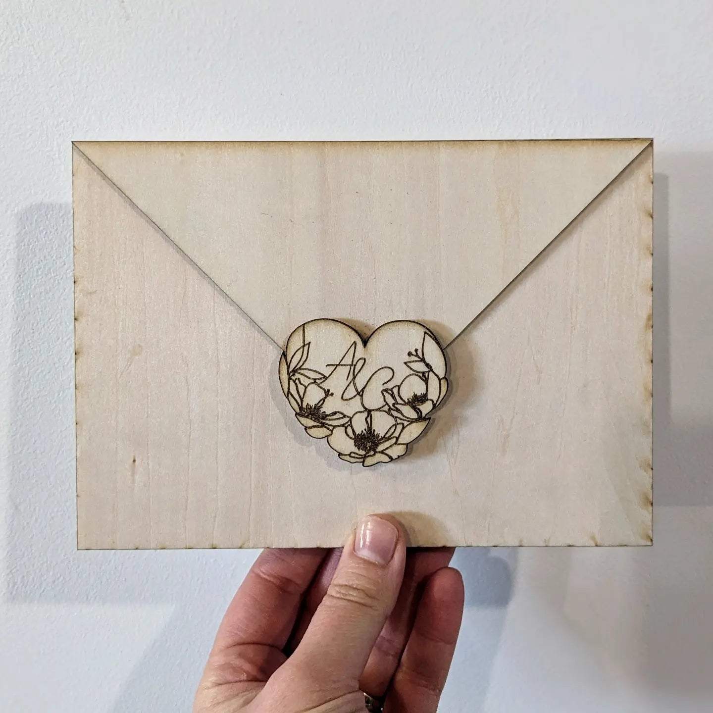 Jolie lettre pour les amoureux ~ sans prénoms gravés