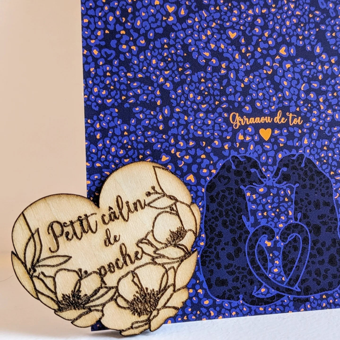 Carte postale Grraaou de toi ~ Bien accompagnée