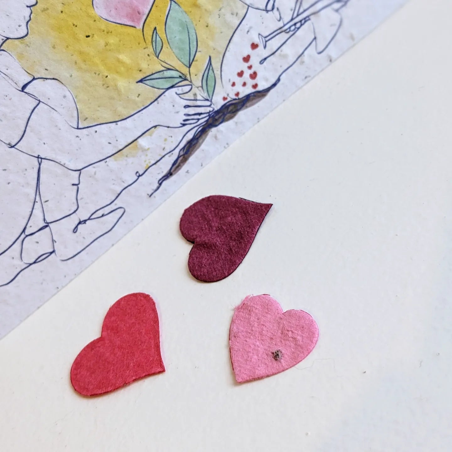 Carte à planter : Viens on sème - modèle couple