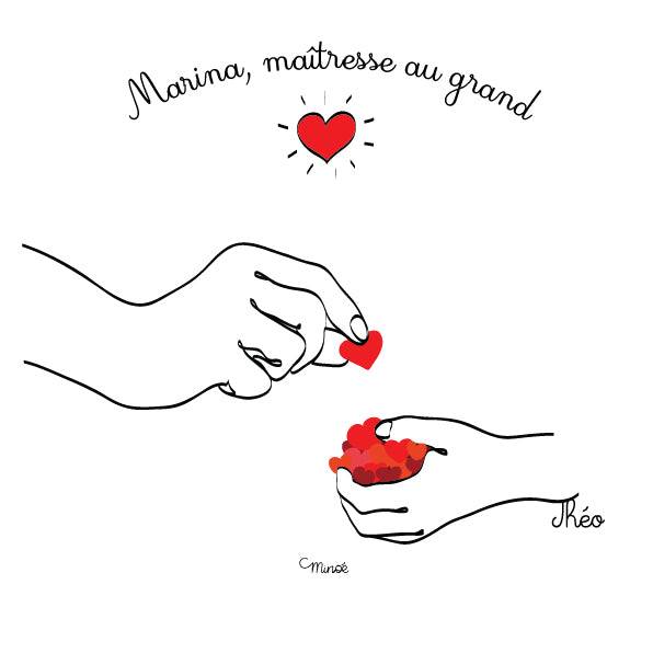 Cadeau de fin d'année : maîtresse- maître - nounou au grand coeur