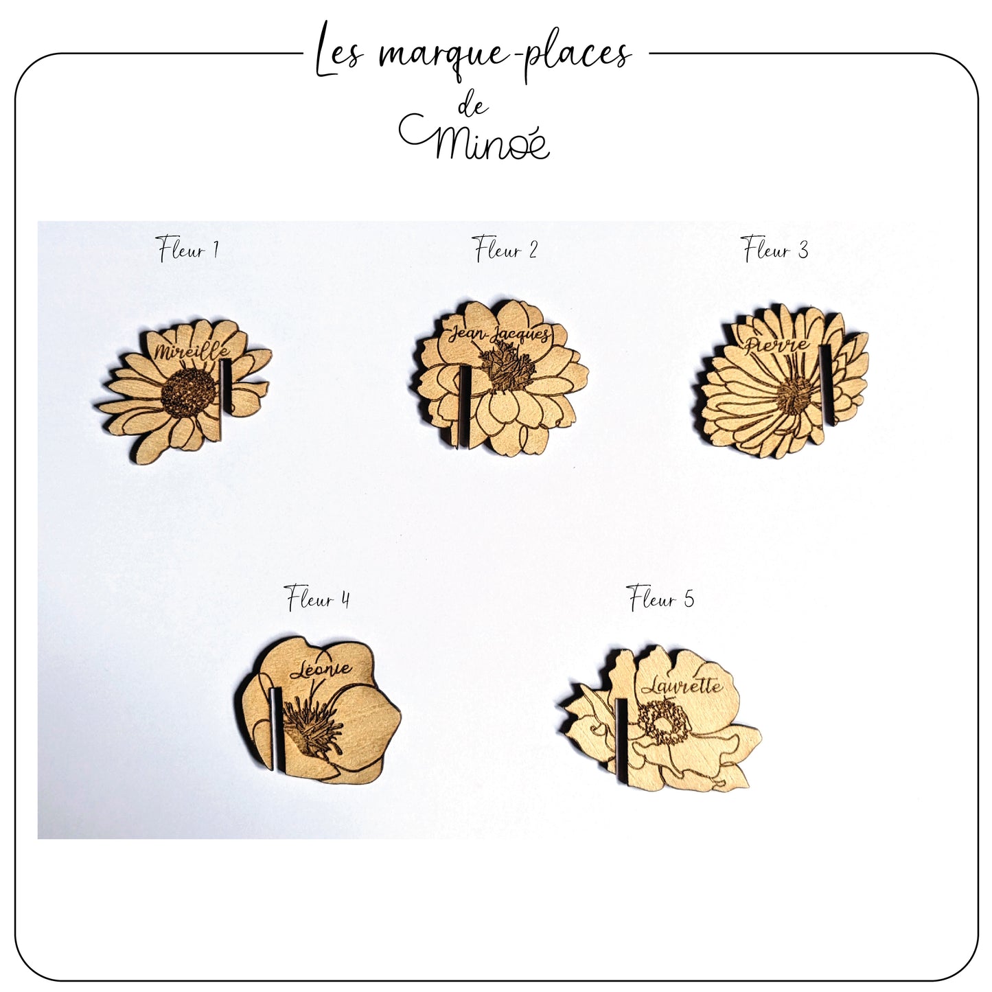 Marque-places pour verres