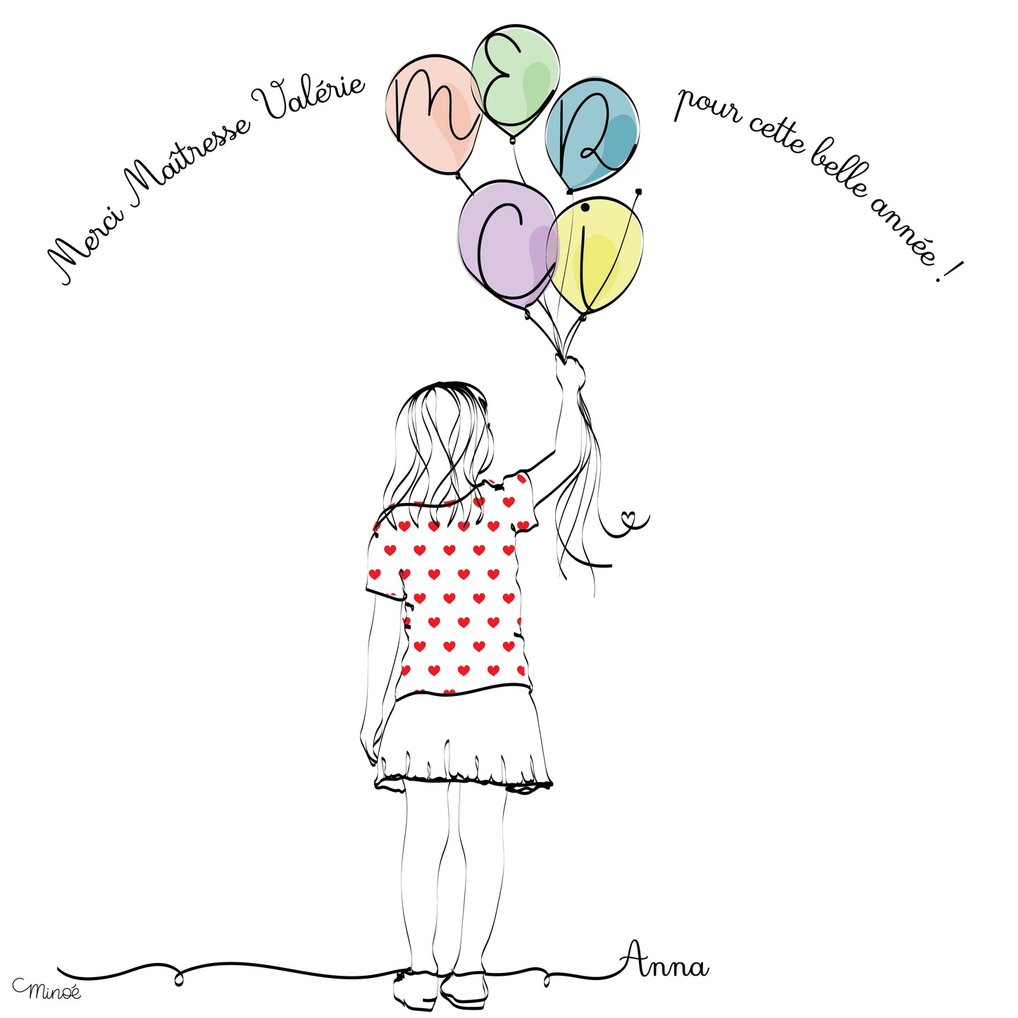 Illustration support d'empreinte : Merci