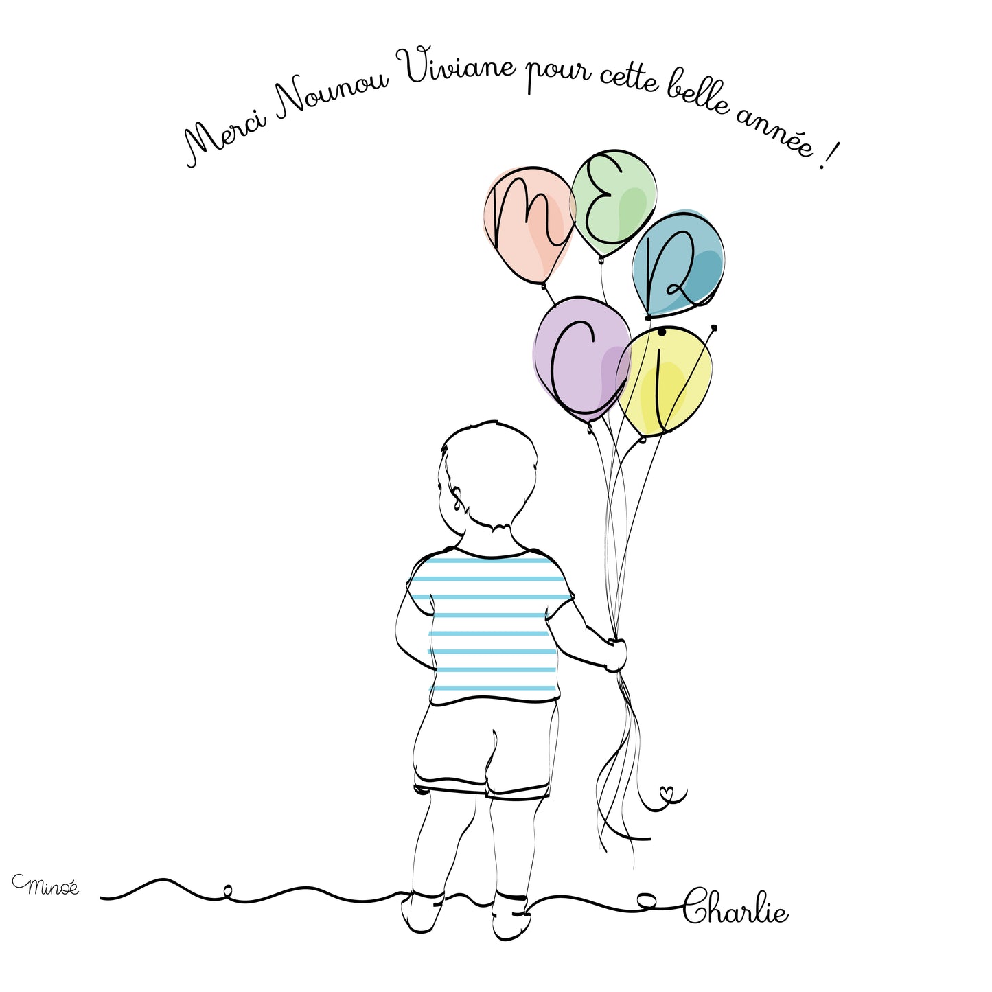 Illustration support d'empreinte : Merci