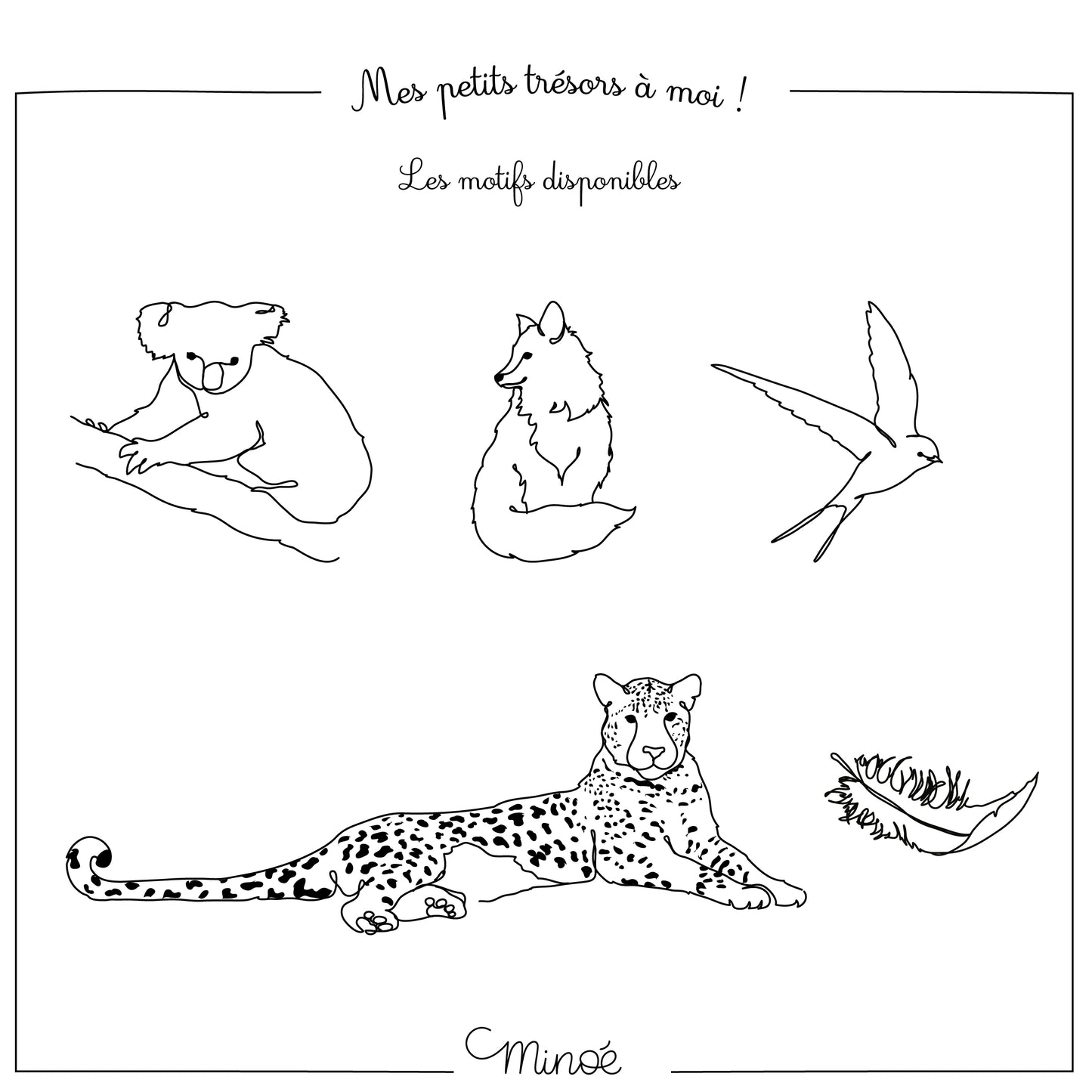 Mes petits trésors à moi : Panière de rangement personnalisée