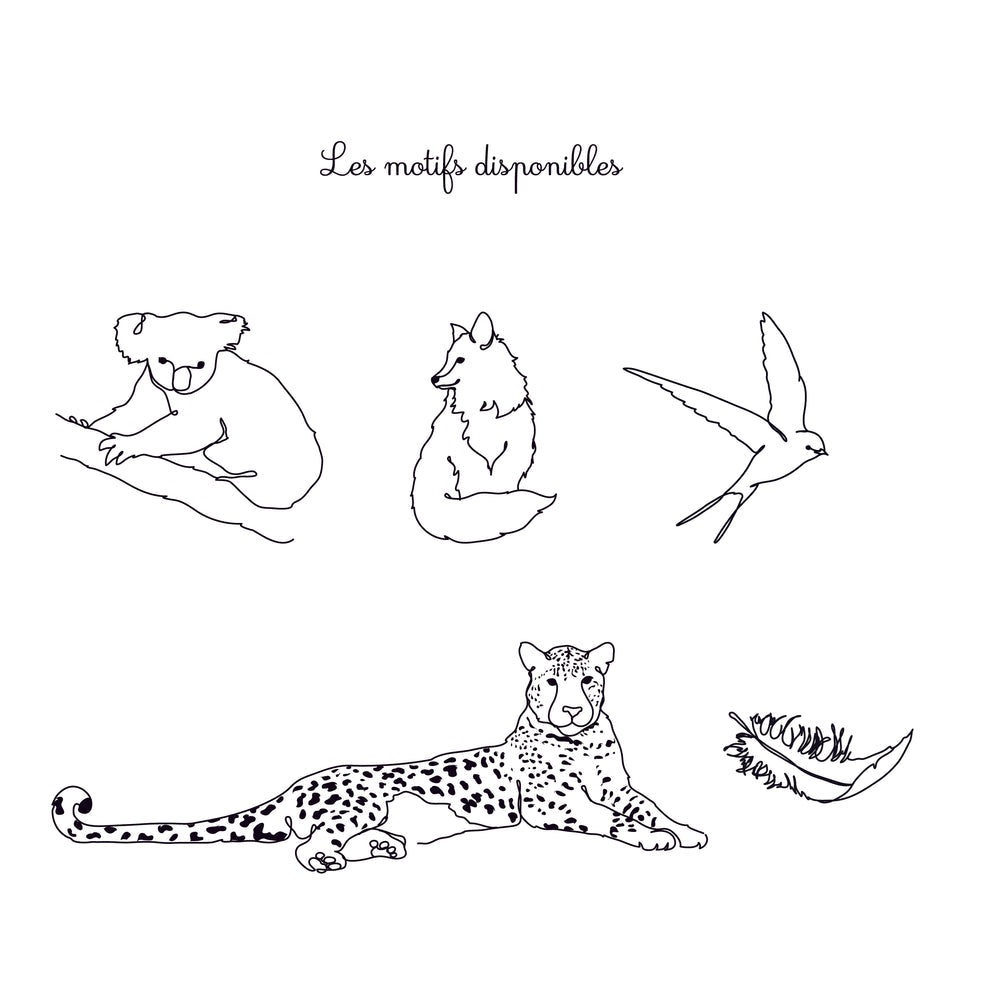 Marque-page personnalisé - animaux