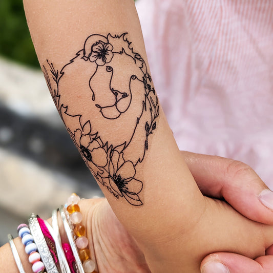 Capsule bestiaire fleuri : Tatouage éphémère