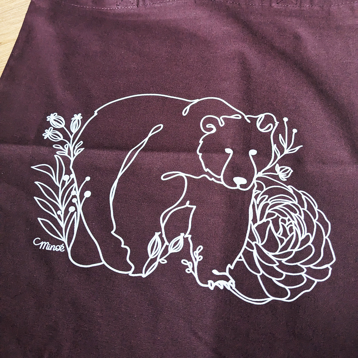 Capsule bestiaire fleuri : tote bag
