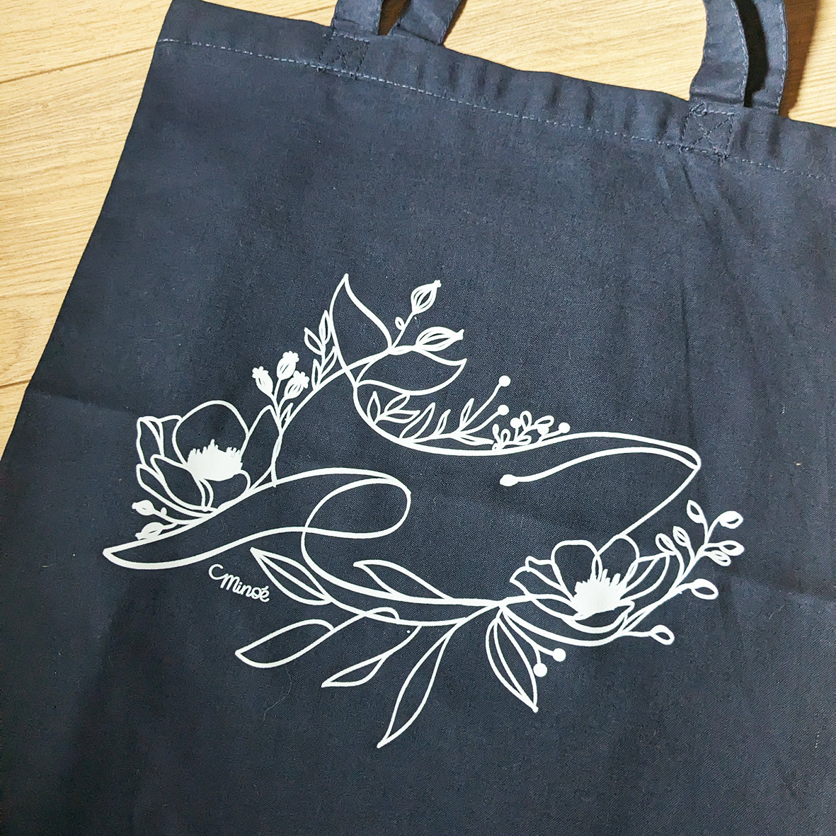 Capsule bestiaire fleuri : tote bag
