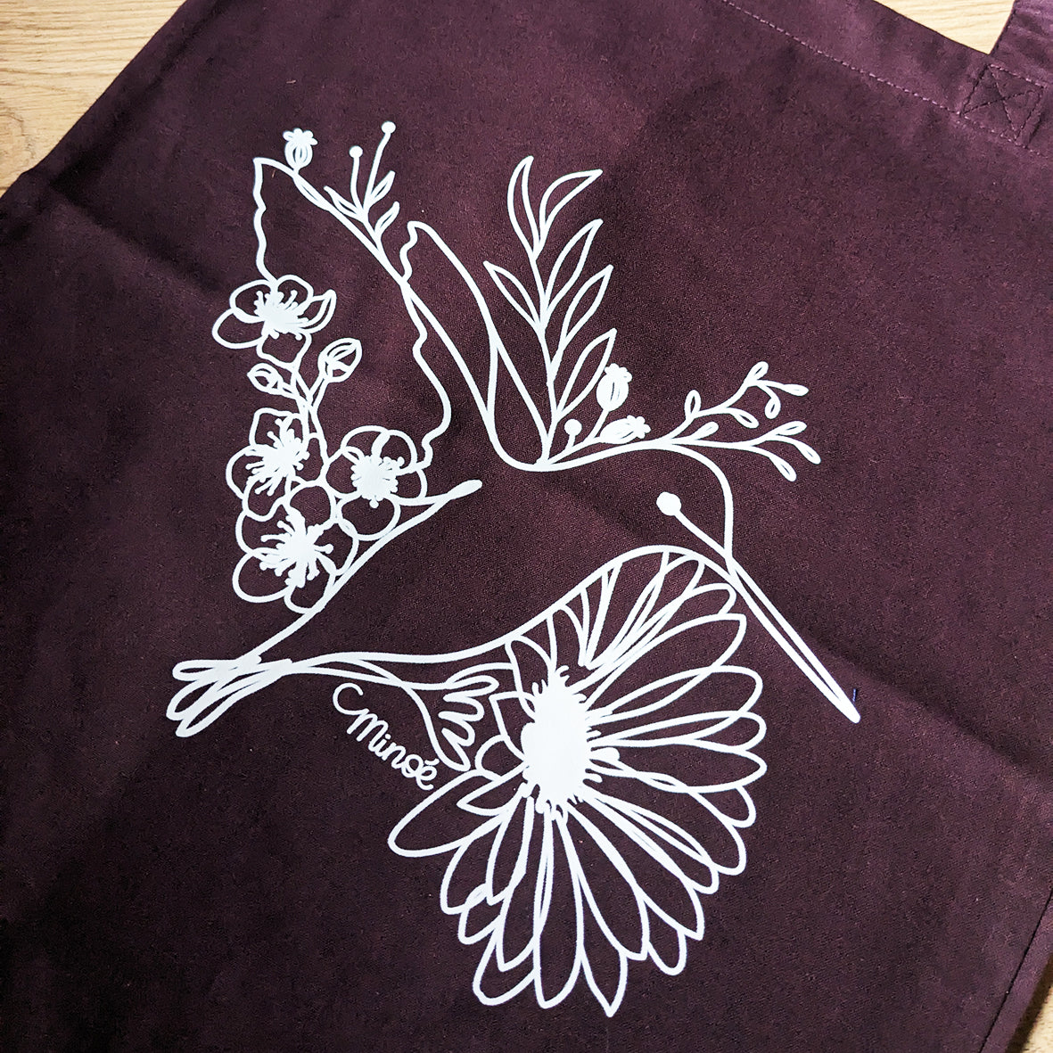 Capsule bestiaire fleuri : tote bag