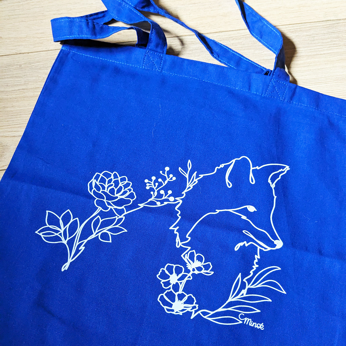 Capsule bestiaire fleuri : tote bag