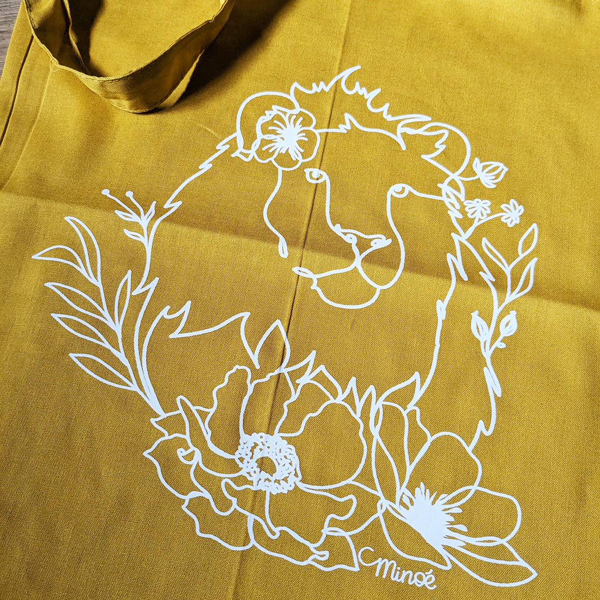 Capsule bestiaire fleuri : tote bag