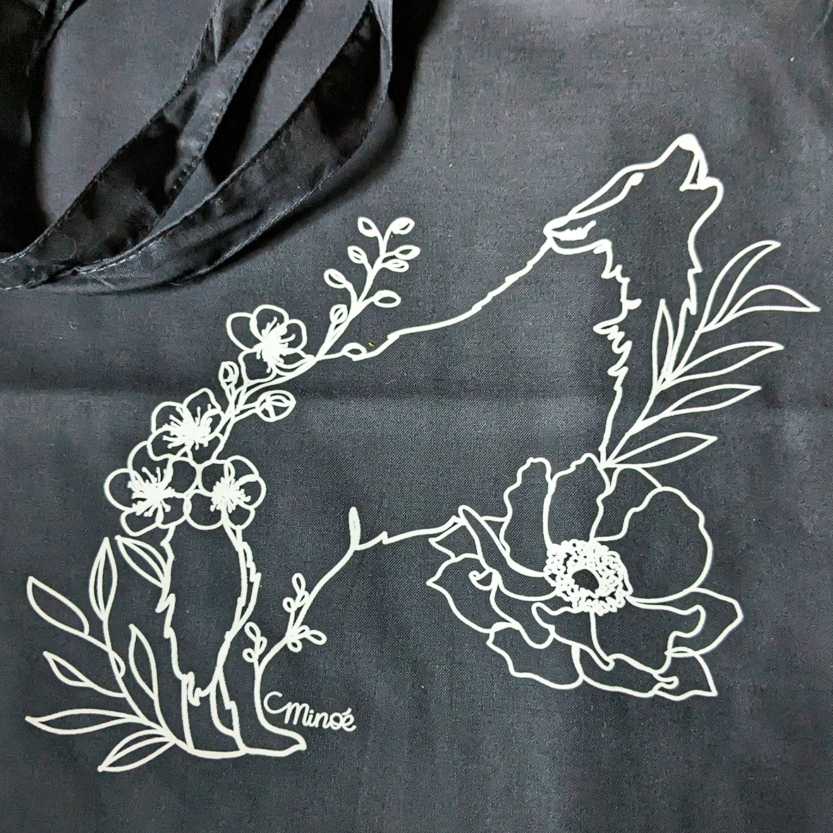 Capsule bestiaire fleuri : tote bag