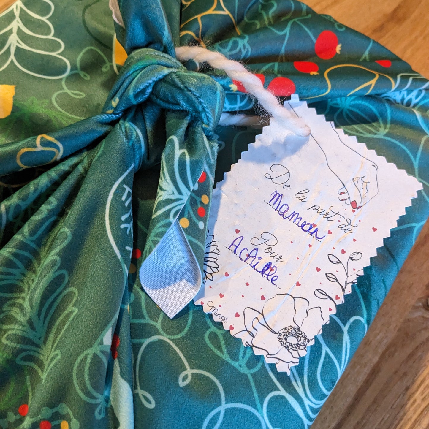 Lot de 5 étiquettes à planter " de la part de / pour "