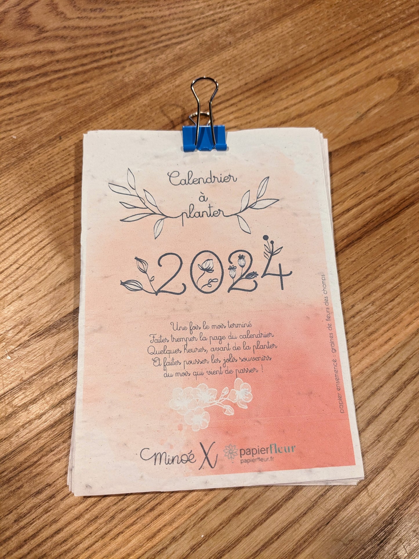 Calendrier à planter - 2024