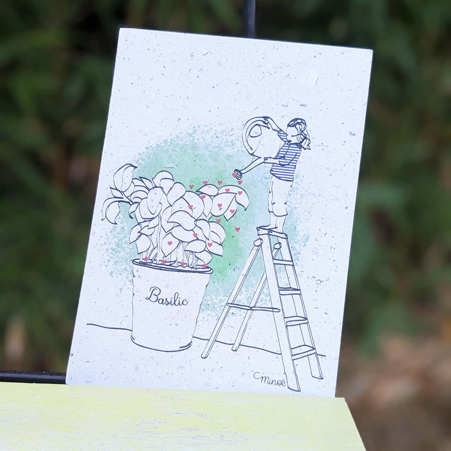 Carte à planter : Basilic