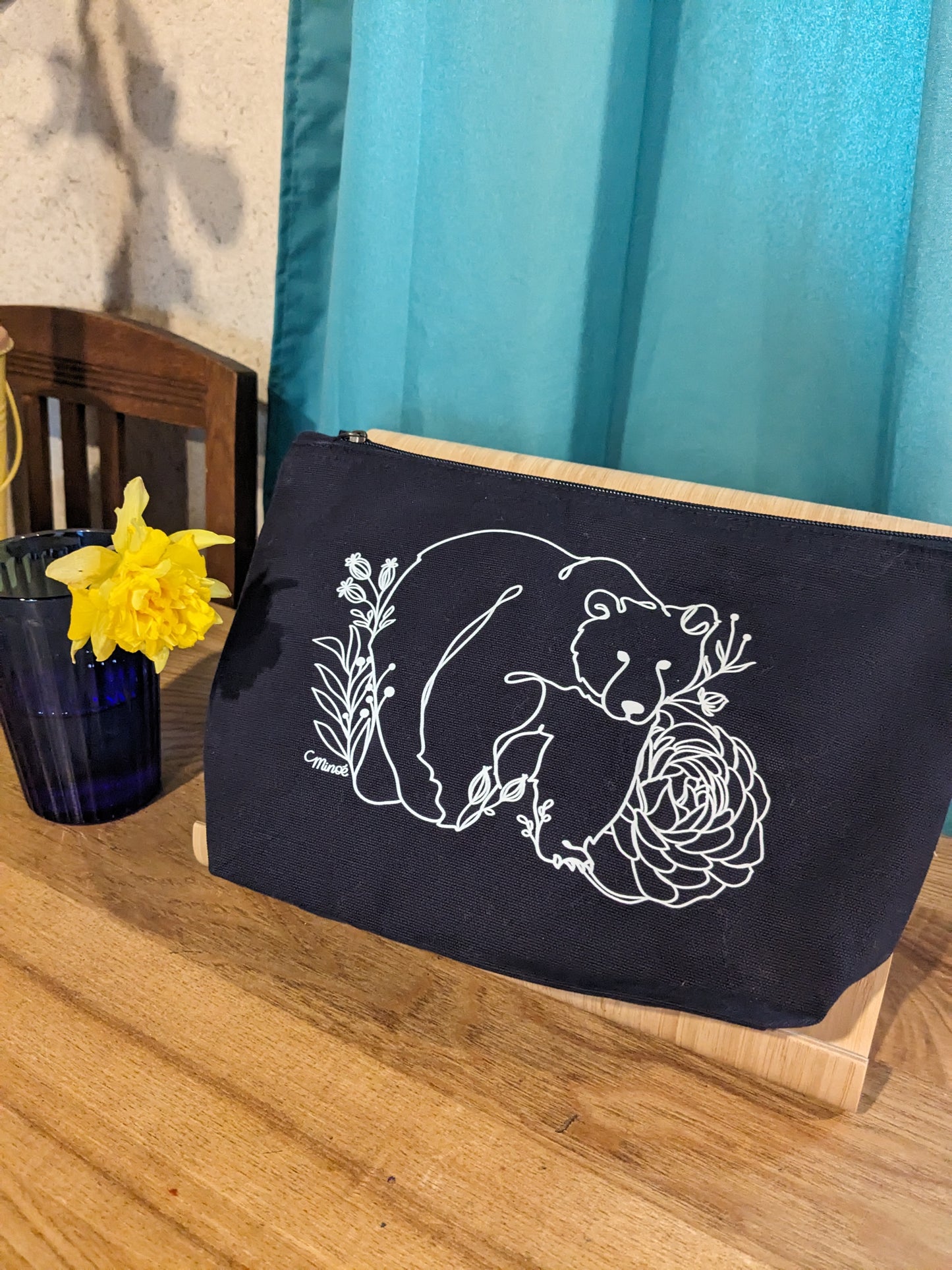 Trousse zippée coton bio