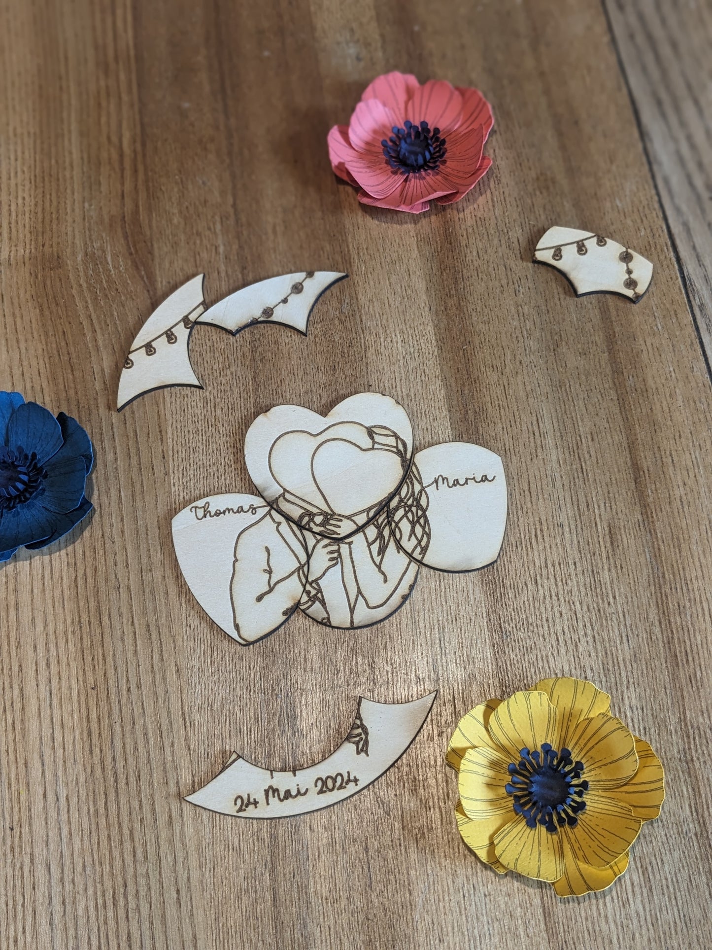 Pour gâter vos invités : un puzzle en bois personnalisé