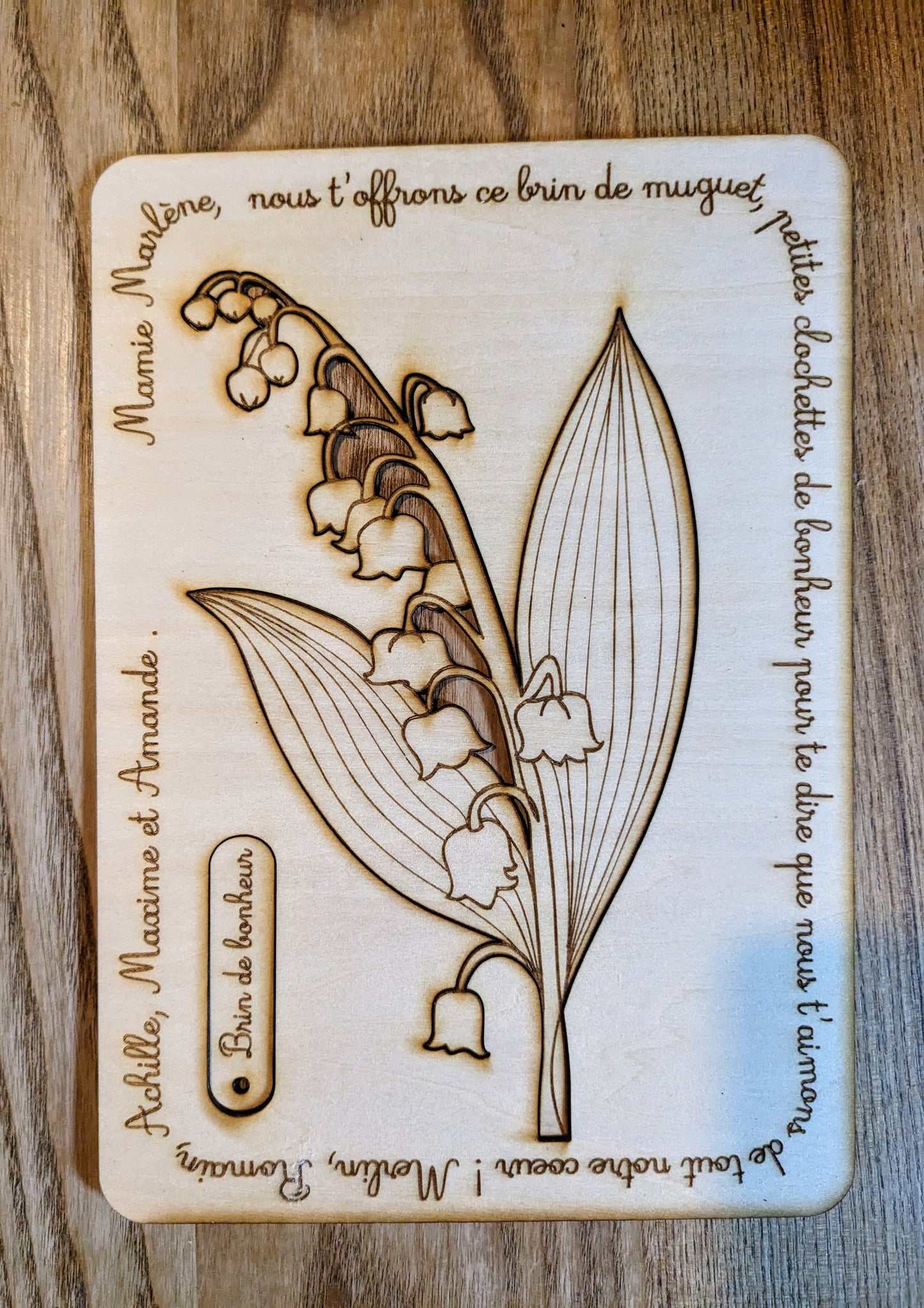 Brin de muguet et clochettes de bonheur