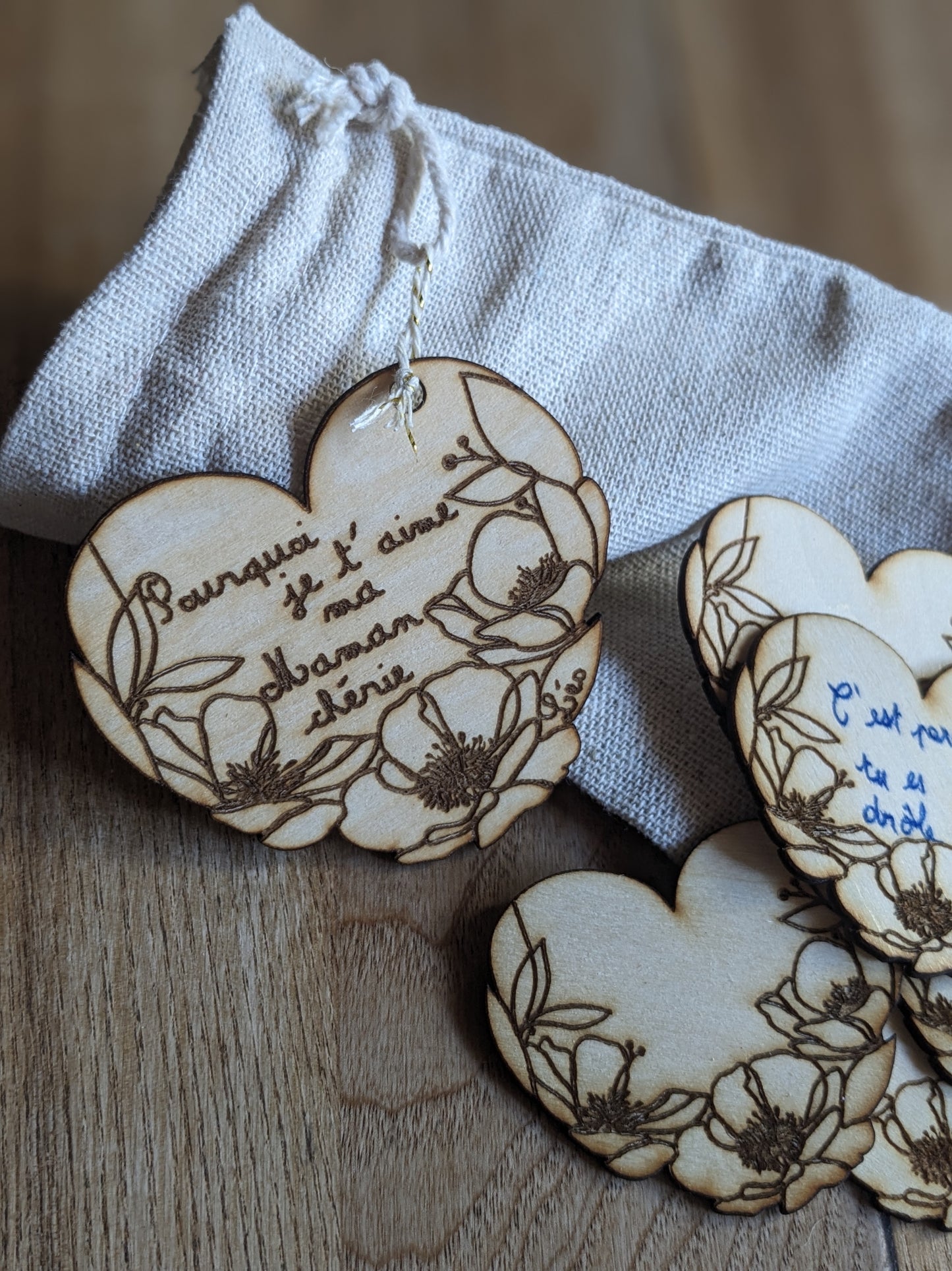 Pochette et médaillons vierges : Pourquoi je t'aime