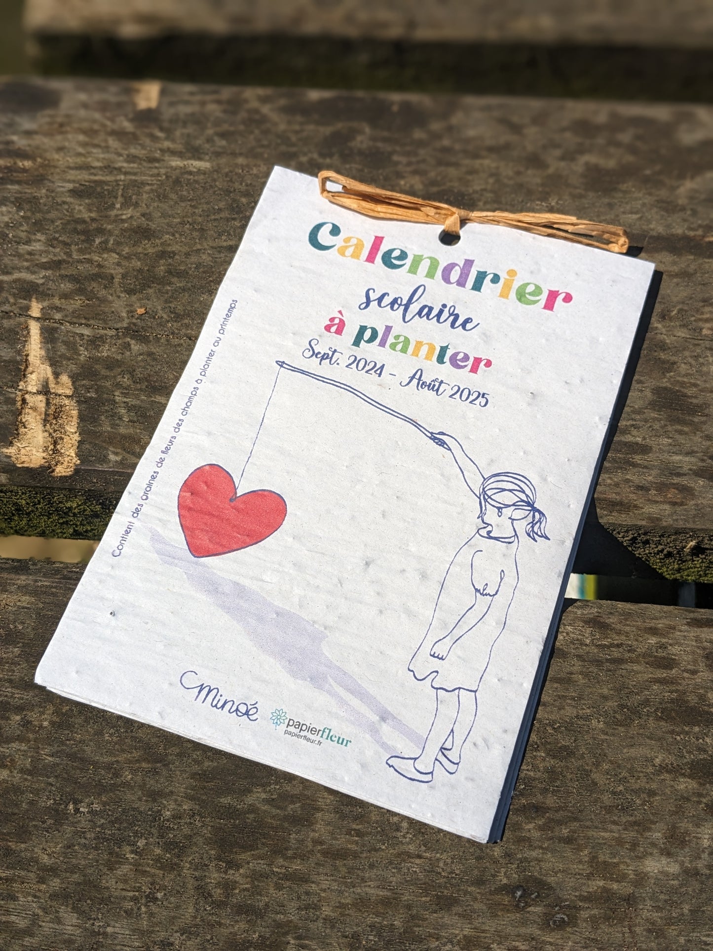 Calendrier scolaire à planter - sept 2024 / août 2025