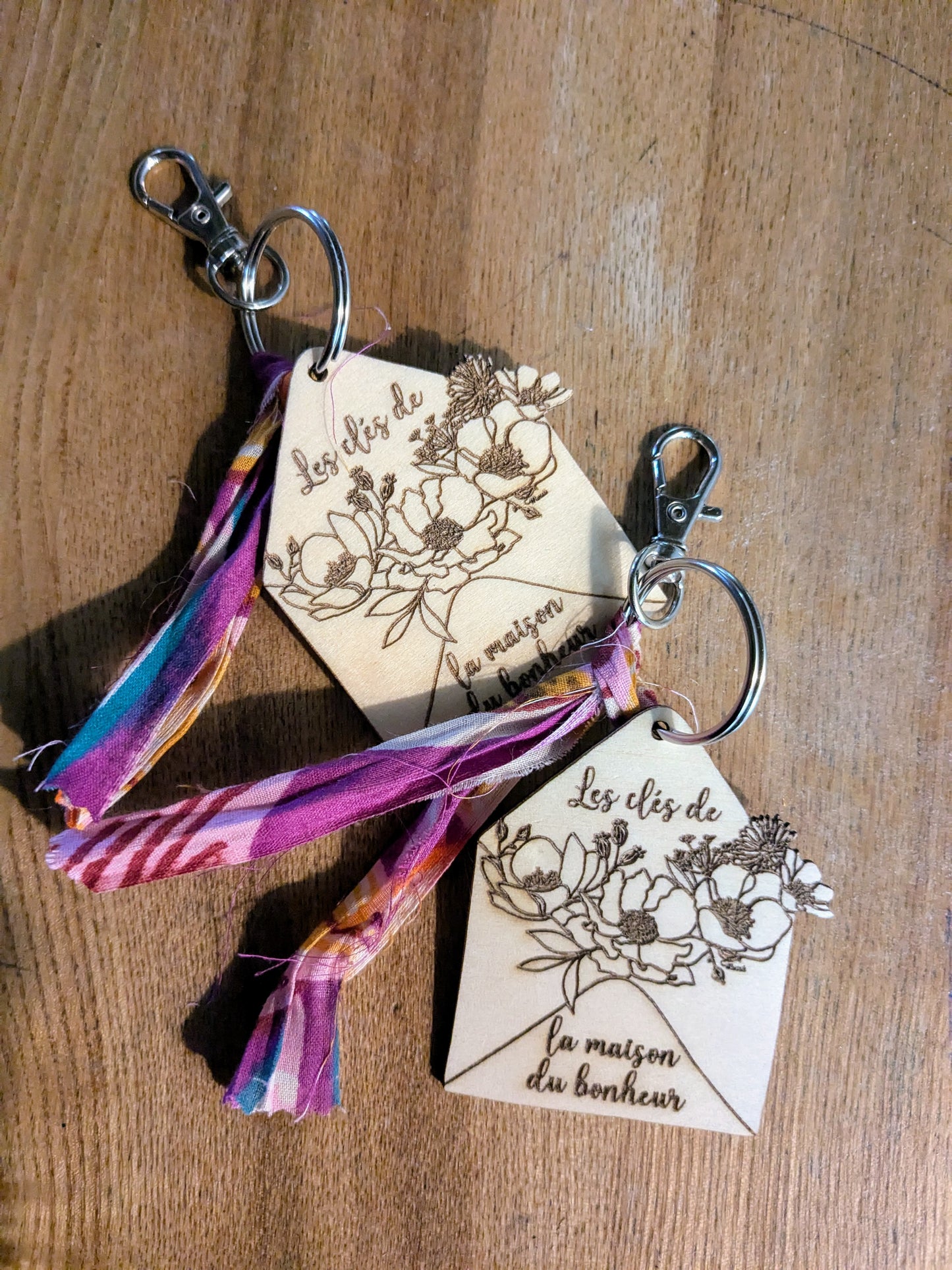 Porte clé : la maison du bonheur ~ personnalisation possible