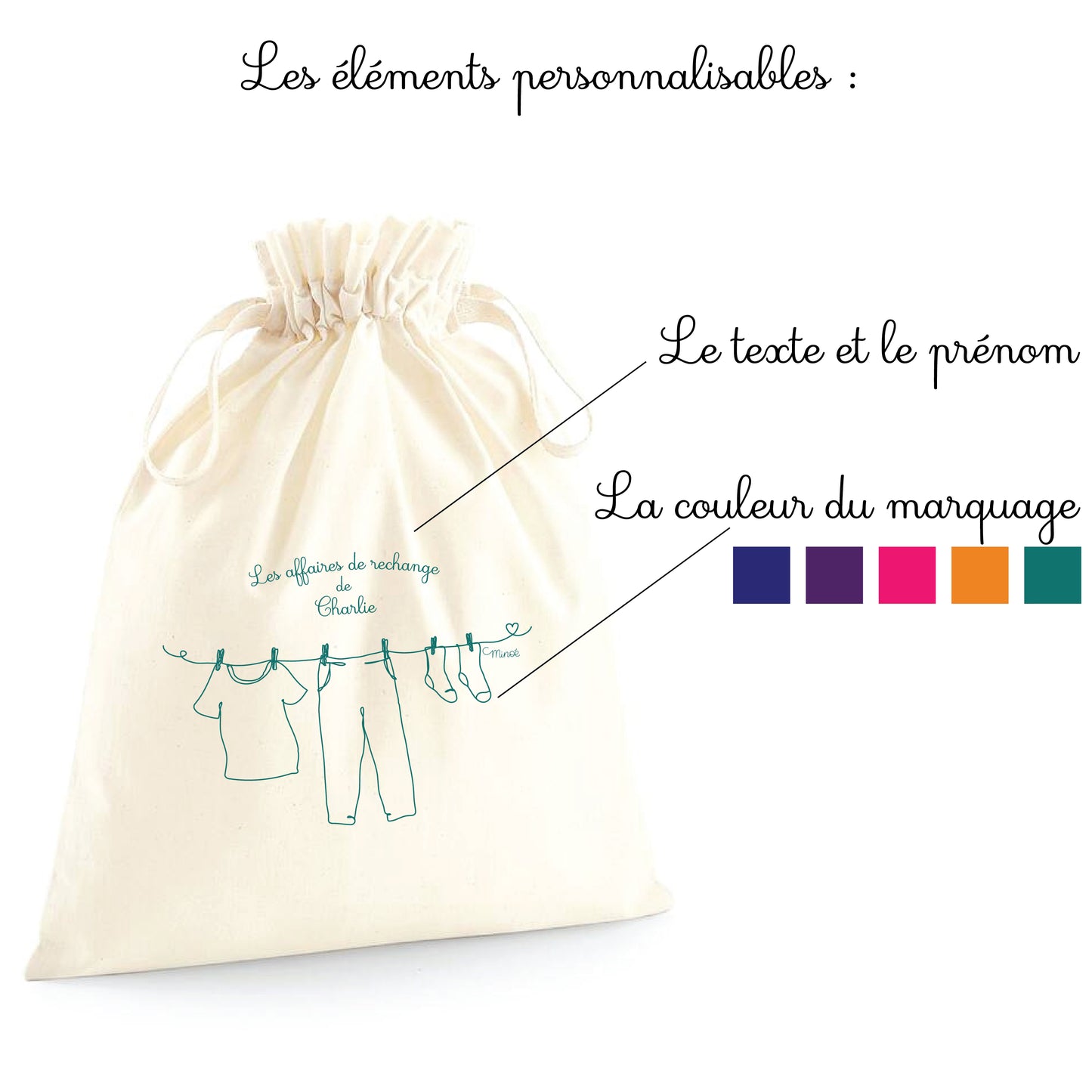 Mes affaires de rechange rien qu'à moi