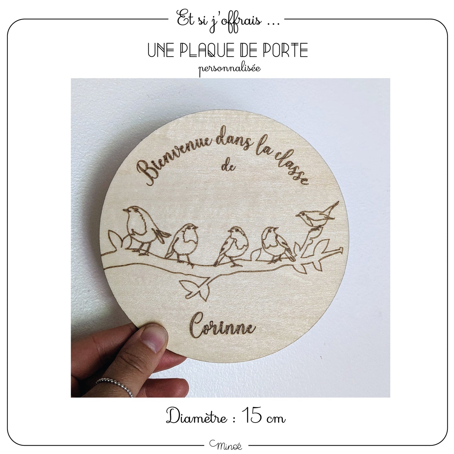Plaque de porte de classe : Bienvenue dans la classe de ...