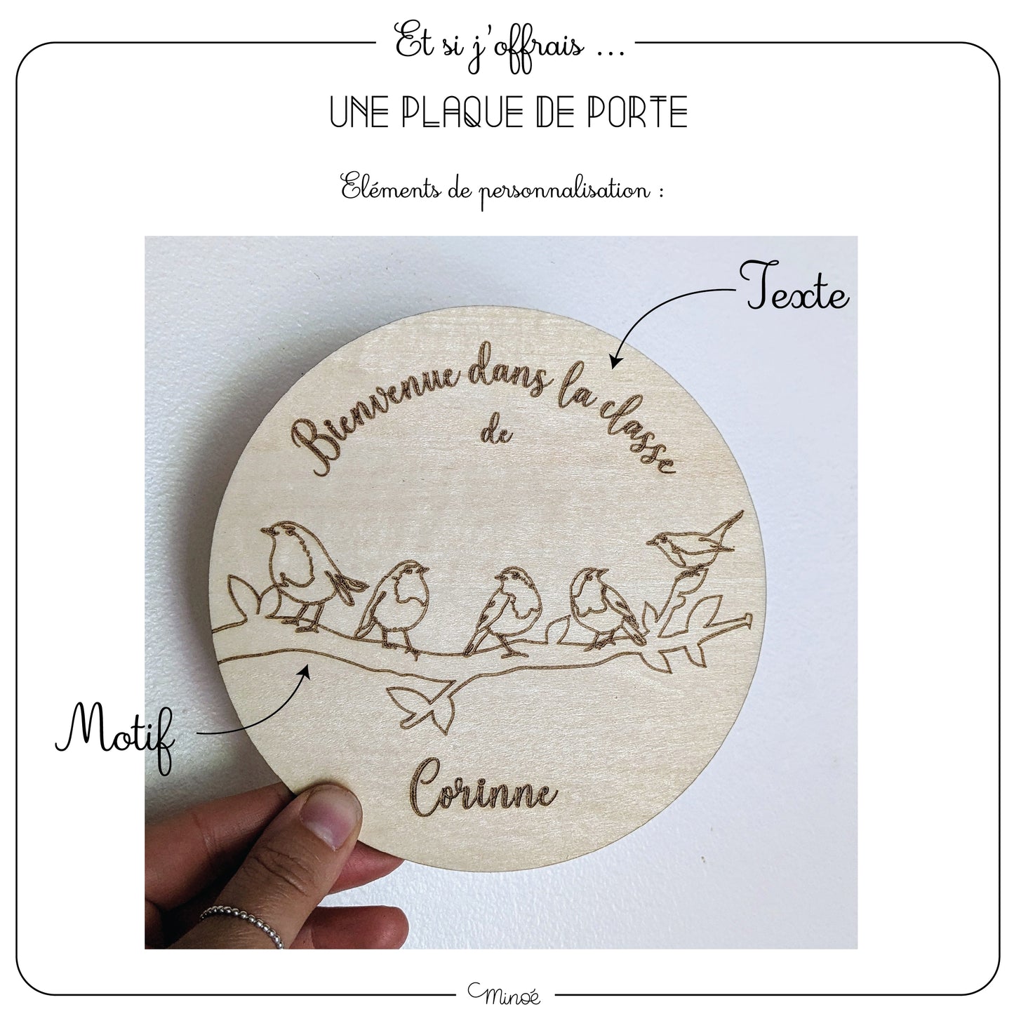 Plaque de porte de classe : Bienvenue dans la classe de ...