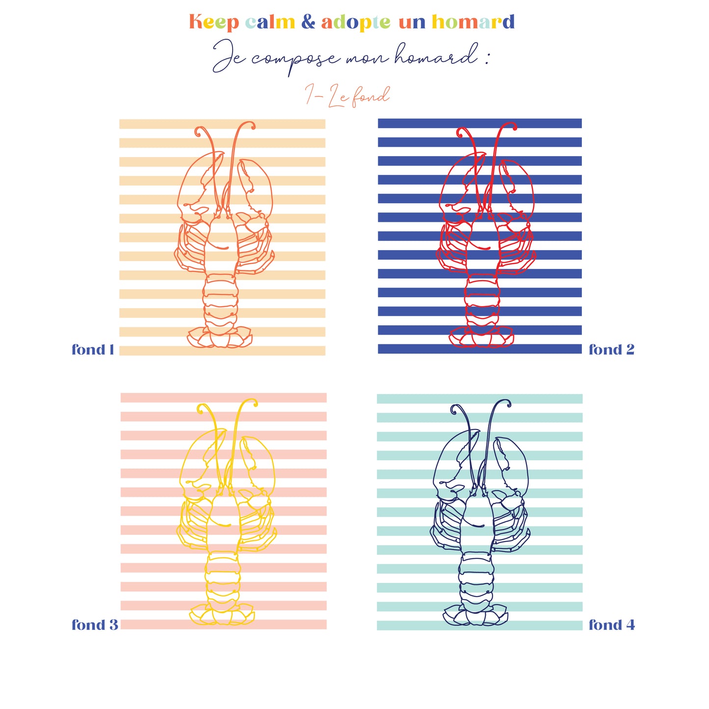 Keep calm & adopte un homard : les serviettes de bain