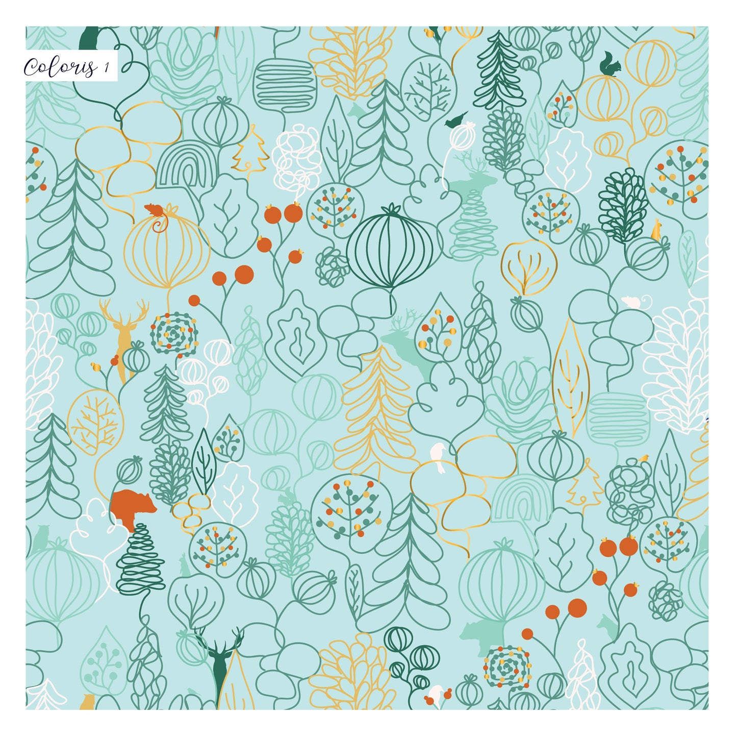 Plaid tout doux : Motif forêt enchantée