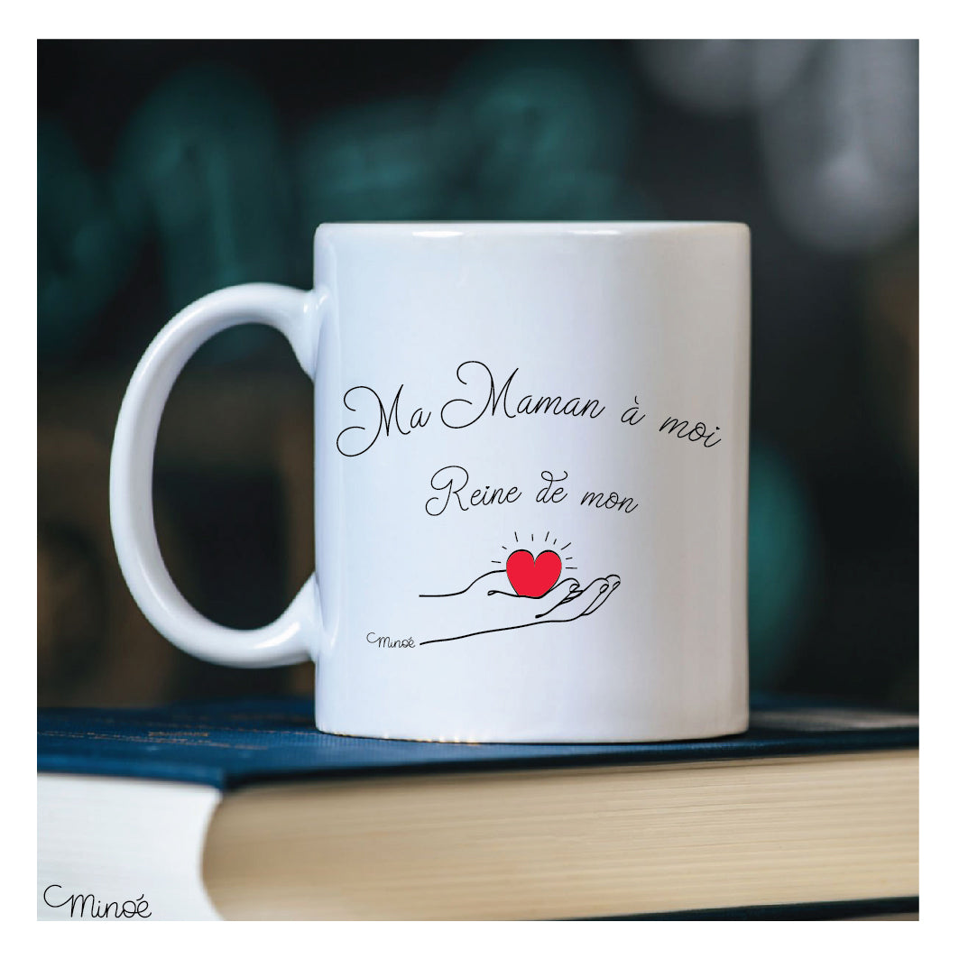 Mug céramique - Maman reine de mon coeur